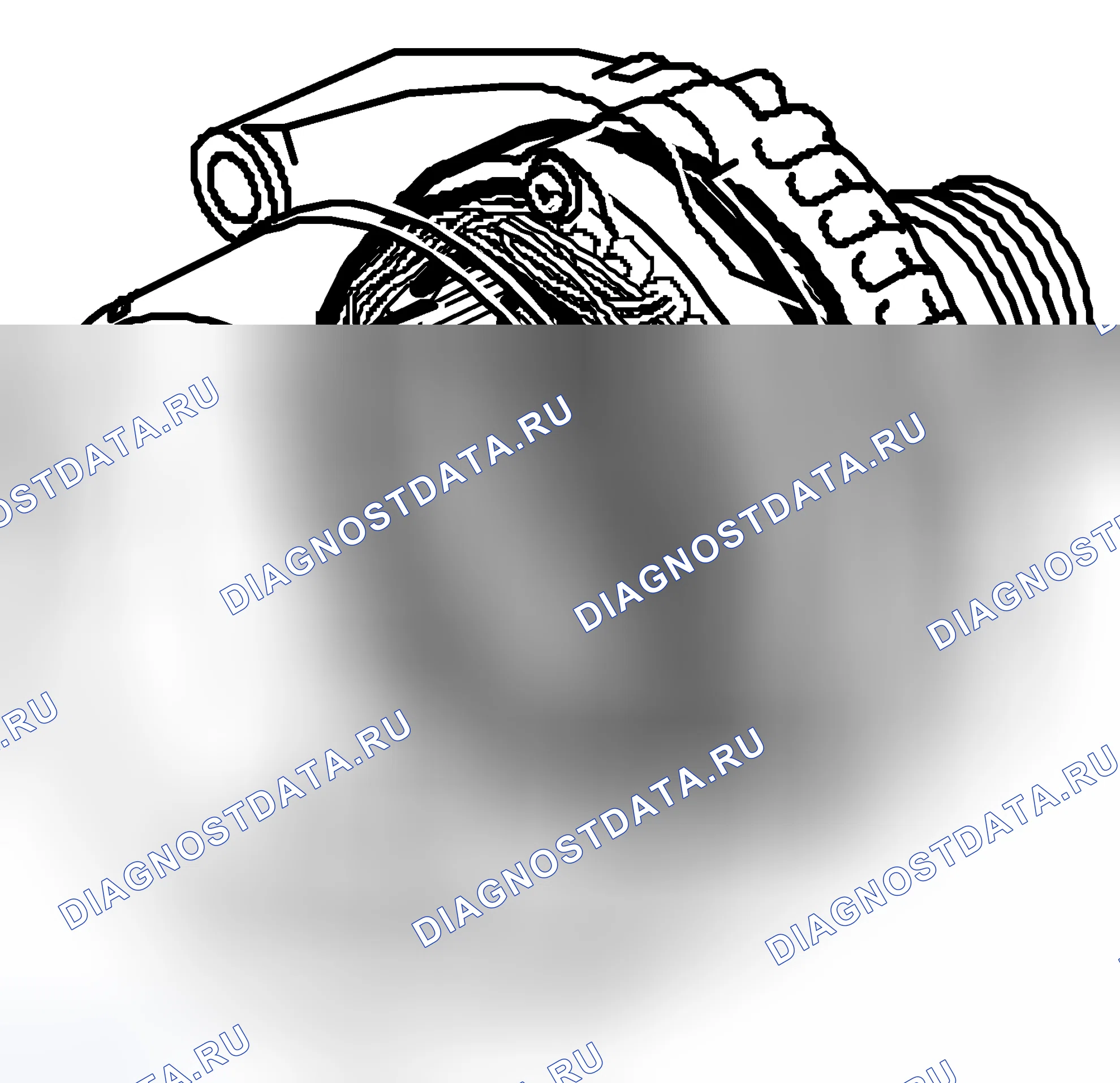 Рис. 97: Статор. Kia Picanto II рестайлинг