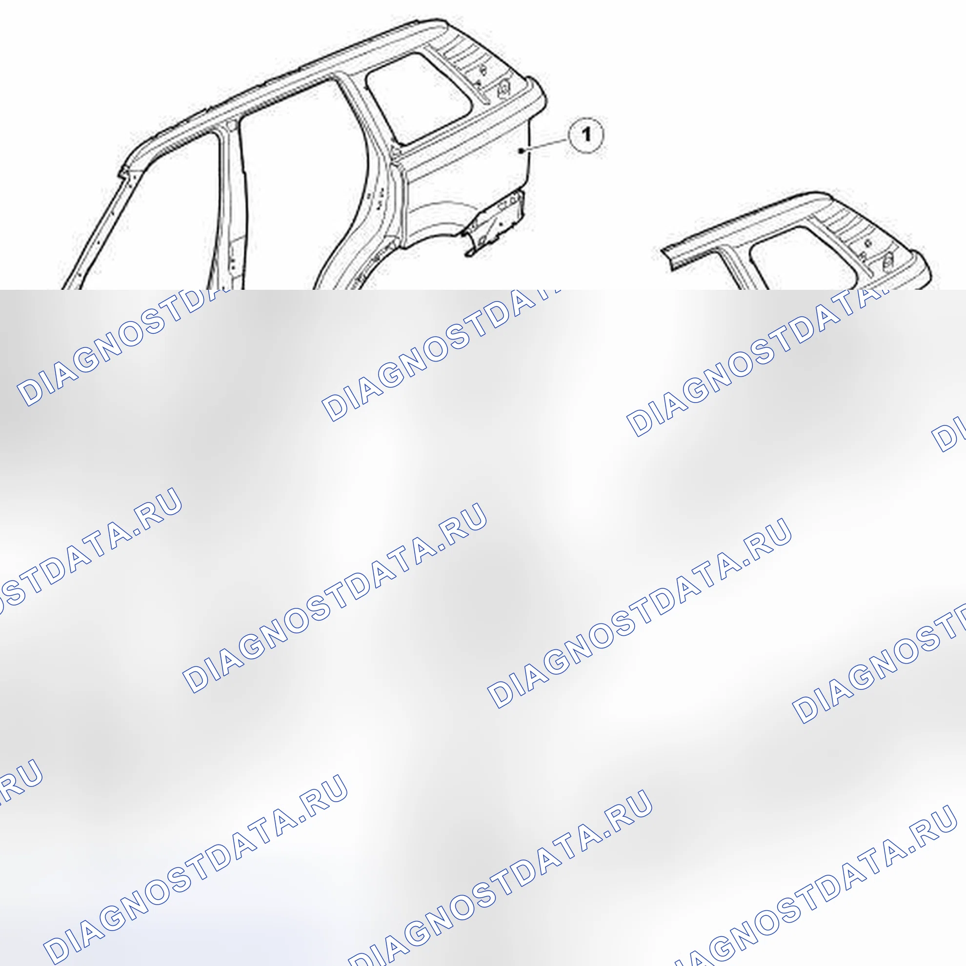 Рис. 59: БОКОВАЯ ПАНЕЛЬ ИЗ ЛИСТОВОГО МЕТАЛЛА. Land Rover Range Rover Sport L320