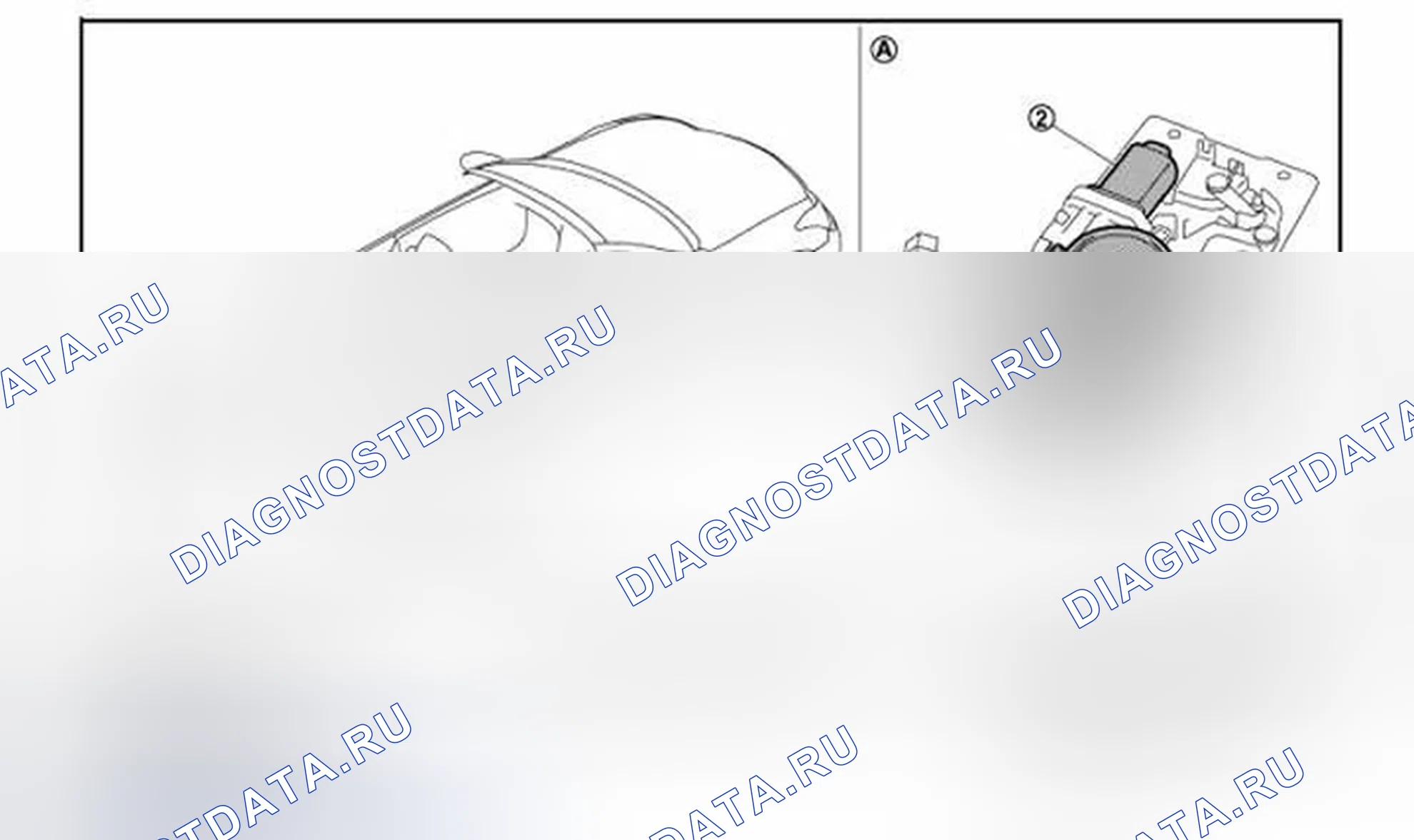 Рис. 117: Расположение компонентов. Infiniti Q60 I