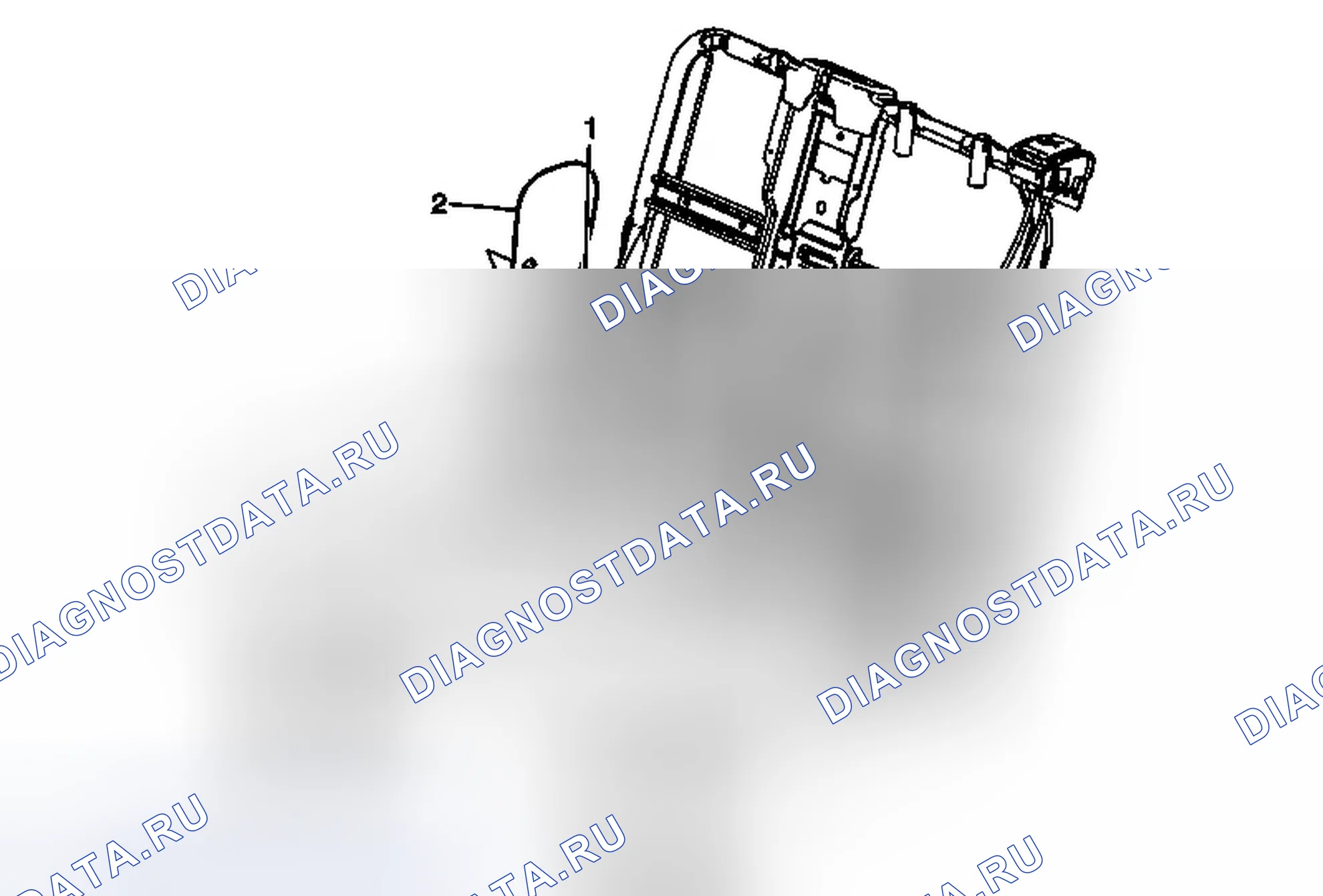 Рис. 48: Замена внутренней отделочной крышки реклайнера заднего сиденья. Chevrolet Captiva I рестайлинг 2