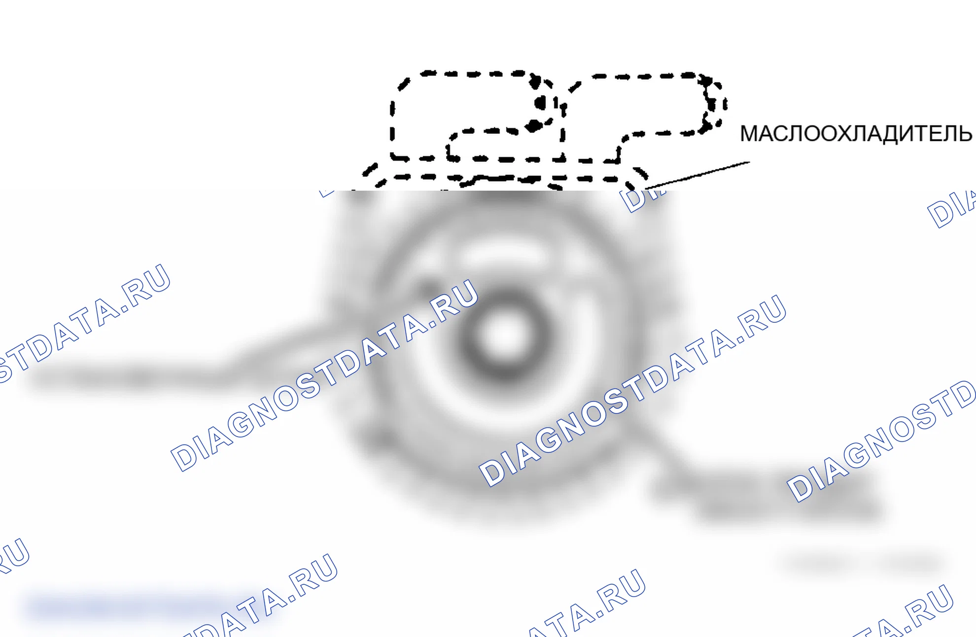 Рис. 5: Примечание по установке маслоохладителя. Mazda MPV III