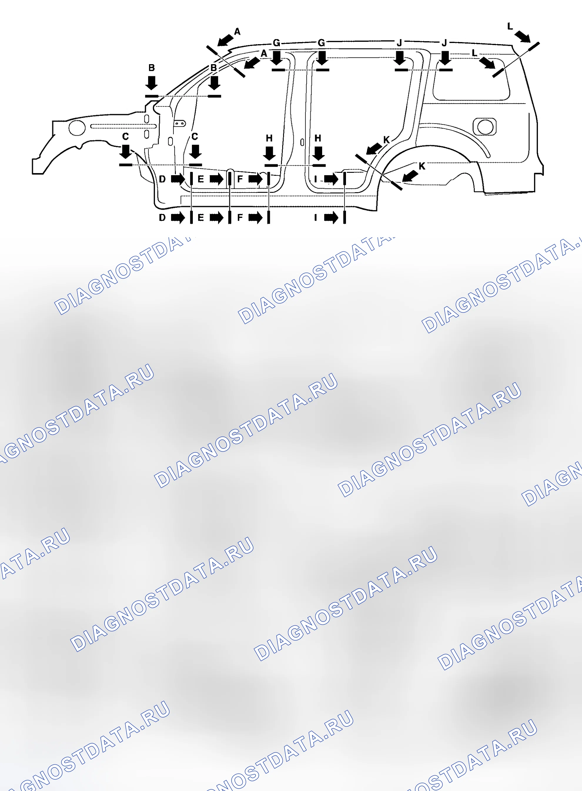 Рис. 6: КОНСТРУКЦИЯ КУЗОВА. Honda Jazz I