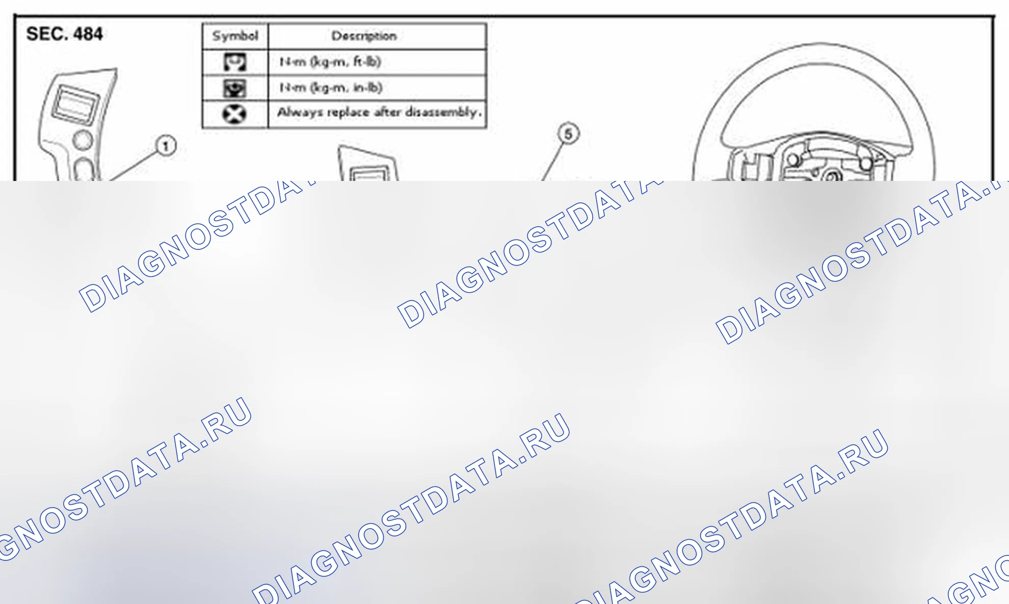 Рис. 16: Демонтаж и монтаж. Nissan Sentra B16 рестайлинг