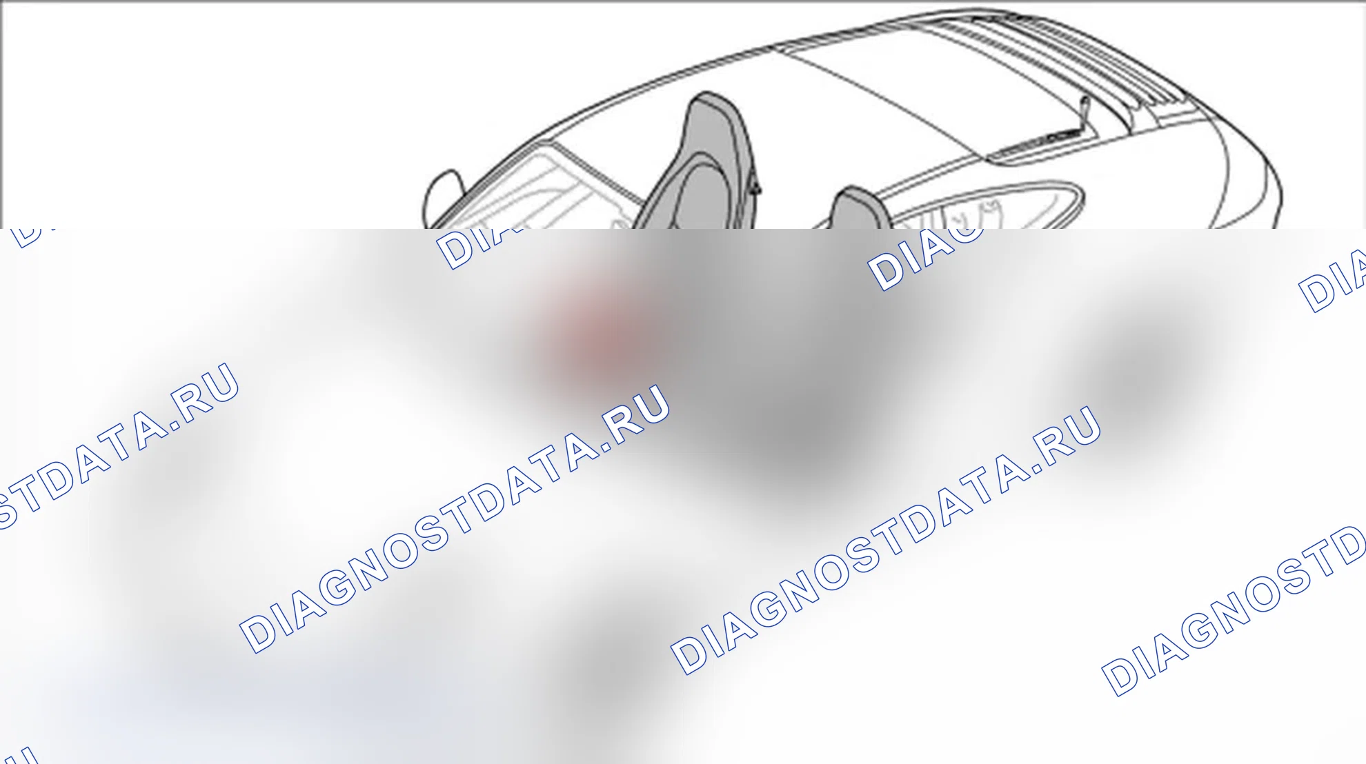 Рис. 14: Отключение штепсельного соединения модуля управления АРМ. Porsche 911 GT3 997