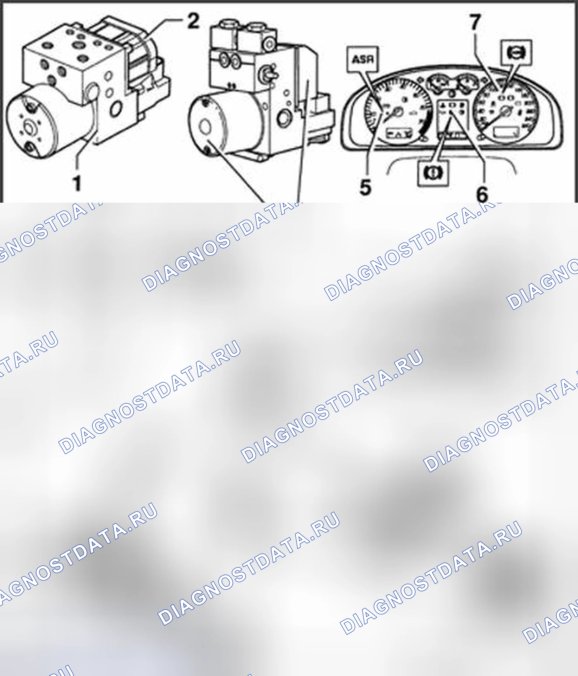 Рис. 166: ABS / EDL / ASR Bosch 5.3. Volkswagen Passat B5 рестайлинг