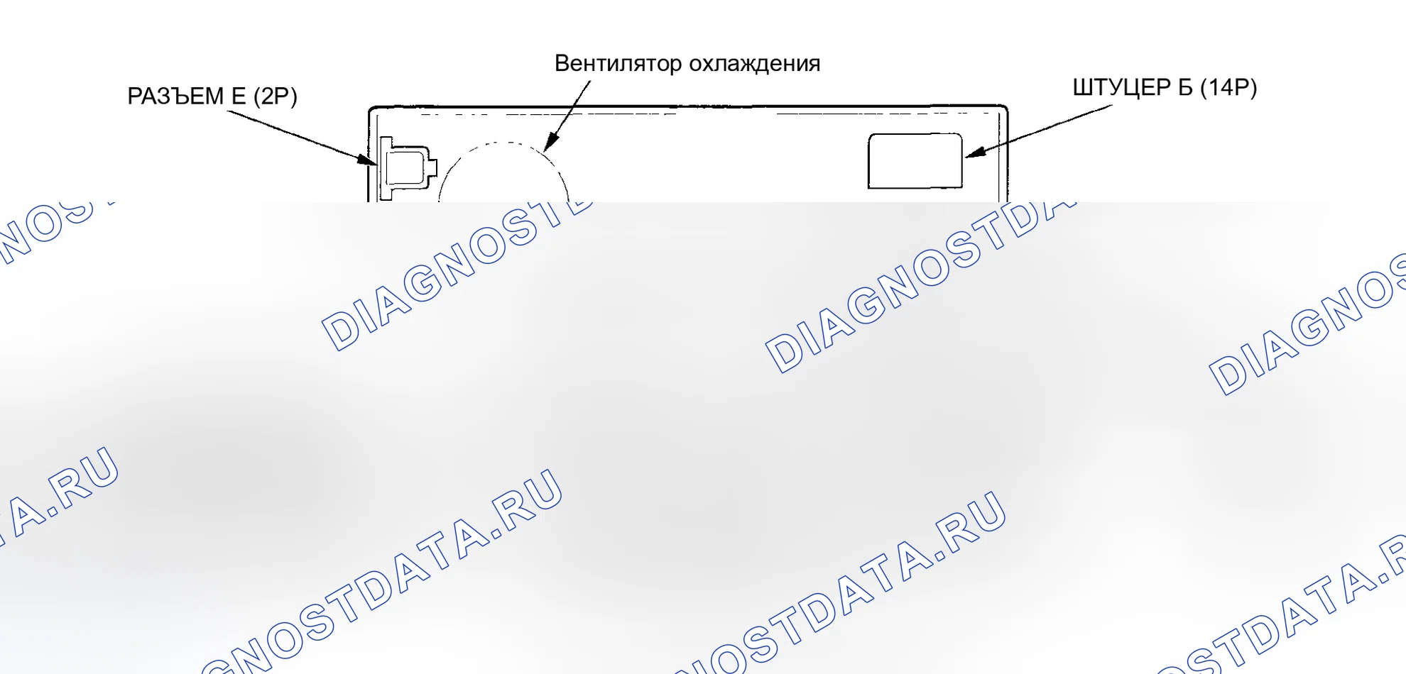 Рис. 20: Разъемы навигационного блока. Honda Accord VII рестайлинг