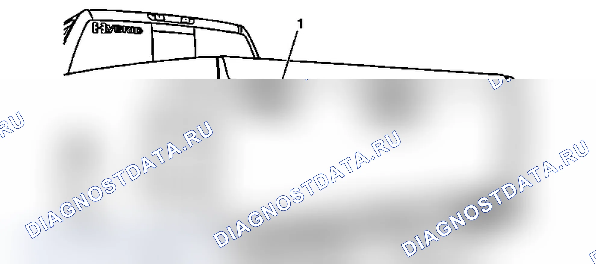Рис. 20: Замена эмблемы / шильдика Endgate (режим HYBRID 2). Chevrolet Silverado 3500 HD 