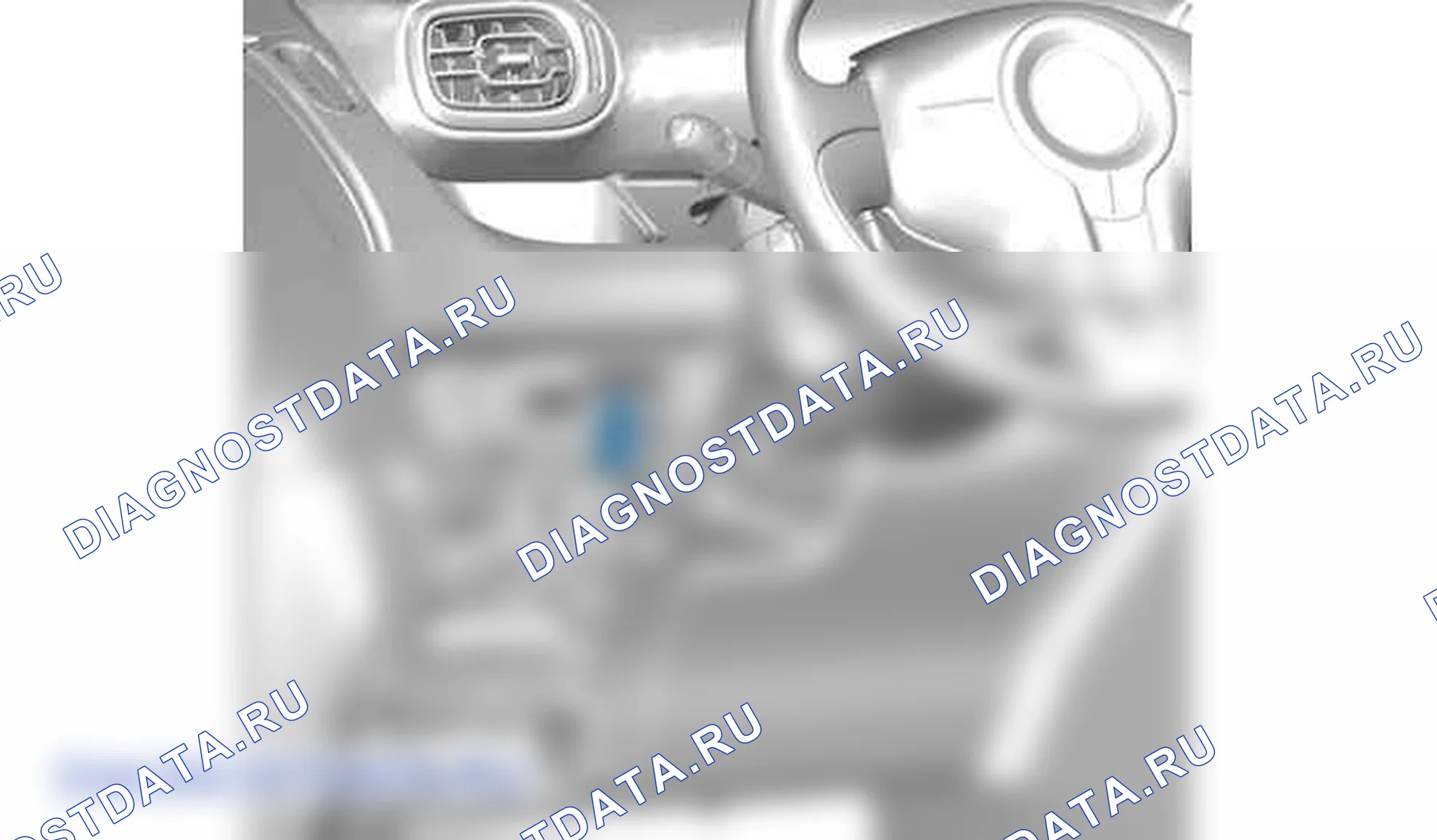 Представление: диагностический разъем - автомобиль CITROËN — d6ab001d. Citroen C5 I