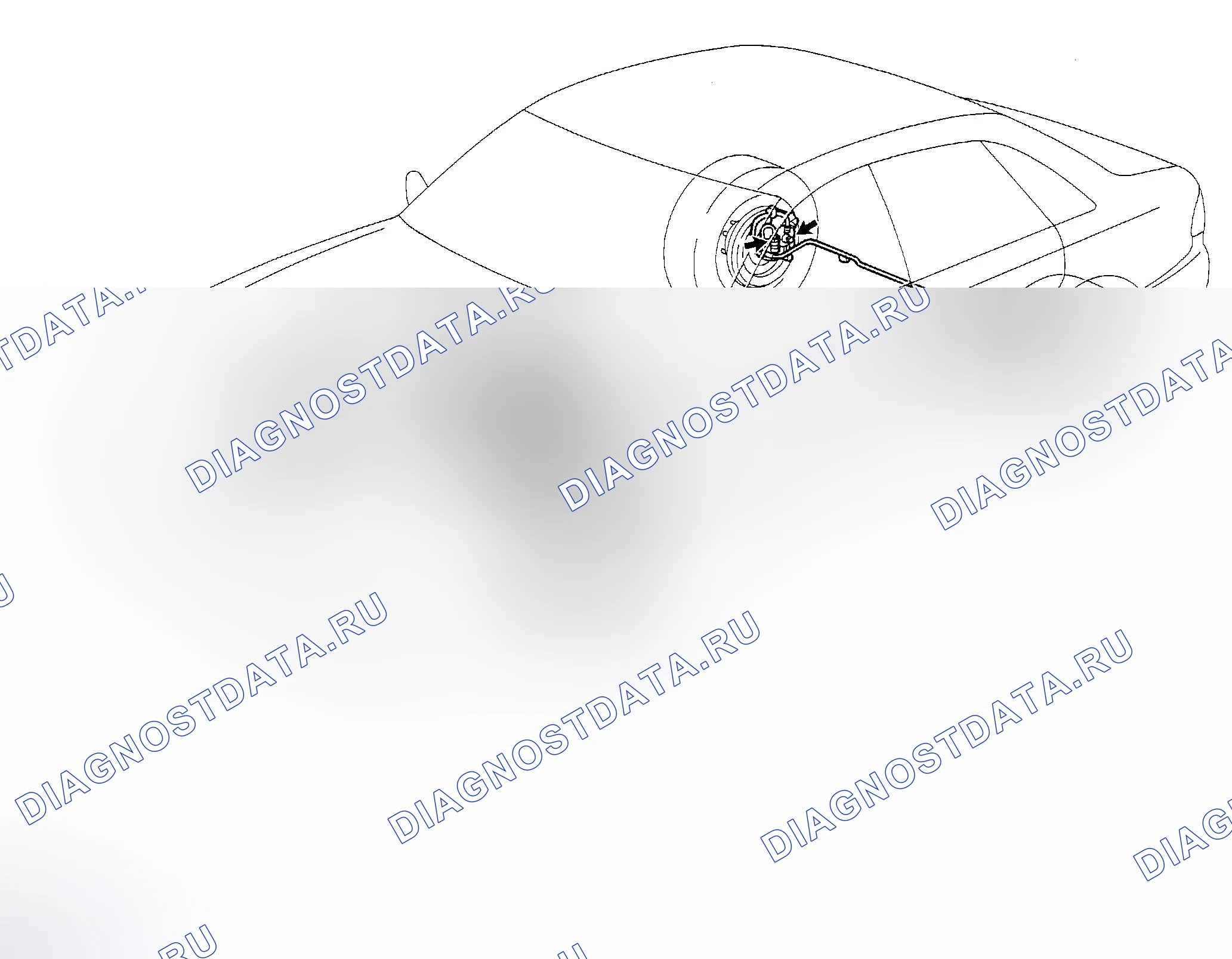 Рис. 155: Проверка на утечку жидкости. Toyota Avalon XX20 рестайлинг