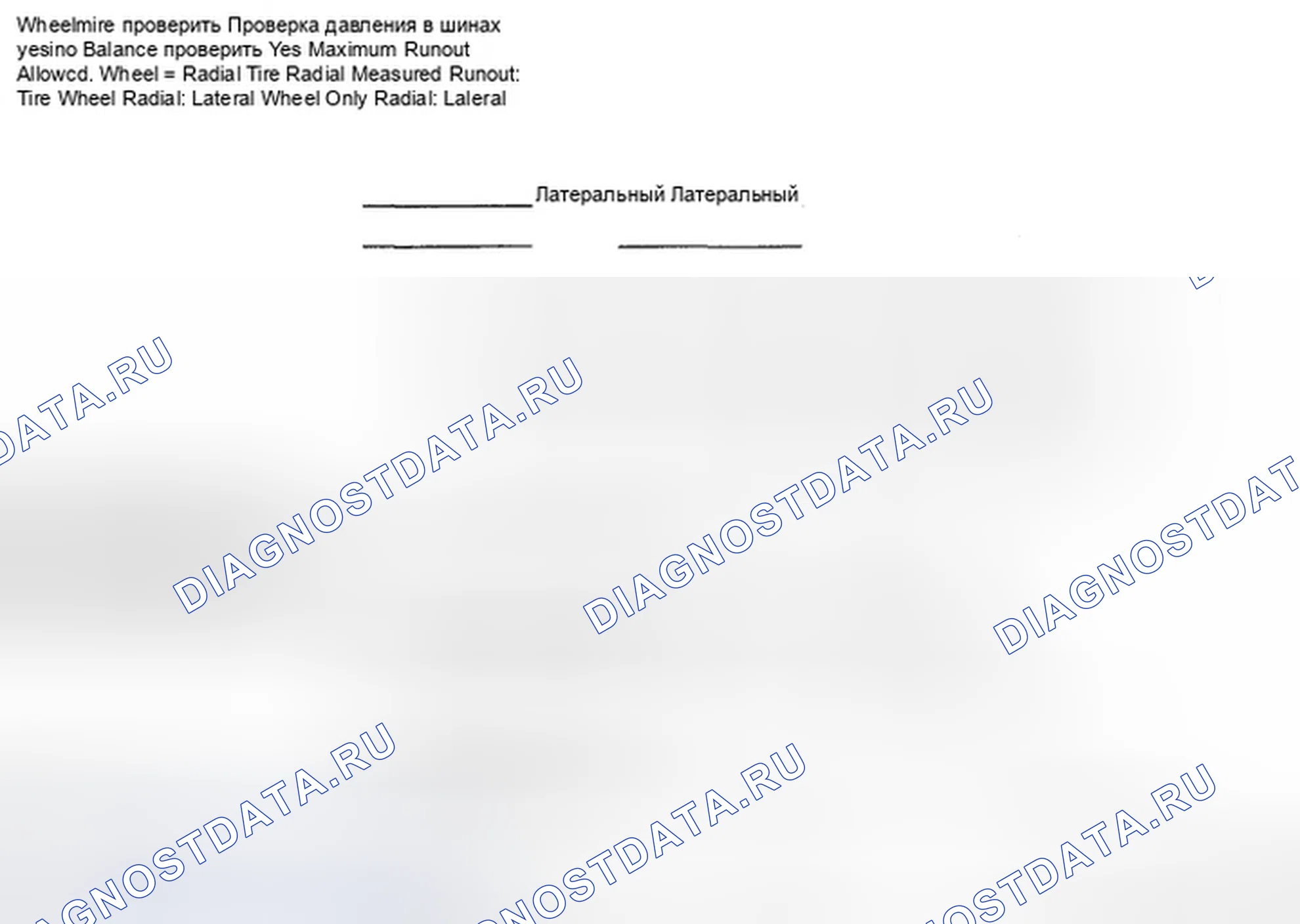 Рис. 1: Лист осмотра транспортного средства. Hyundai Elantra IV