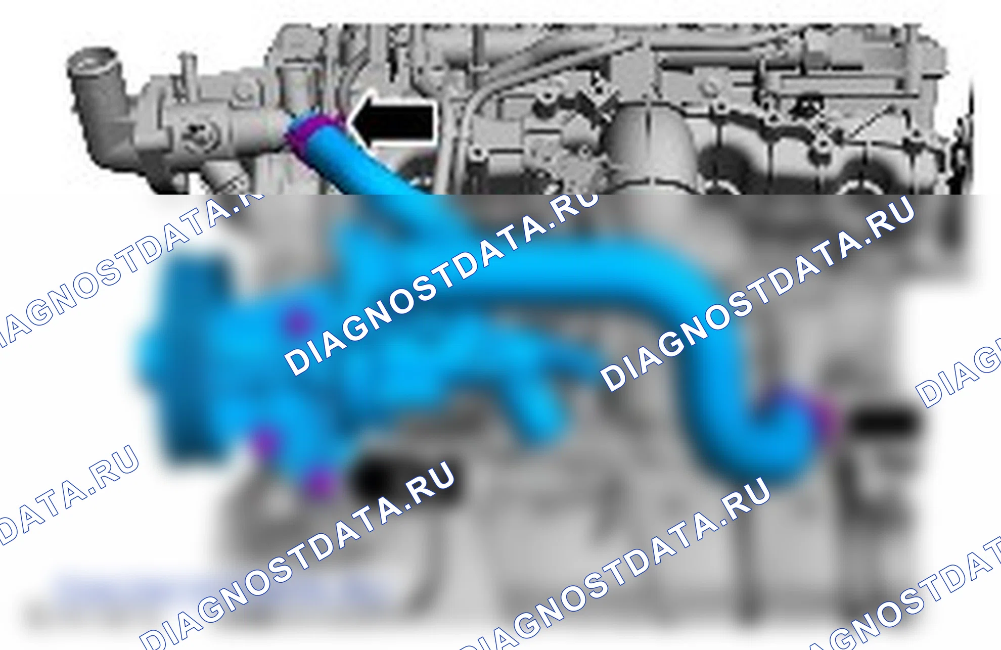 Как снять присоединяемые детали двигателя. Ford Transit VII