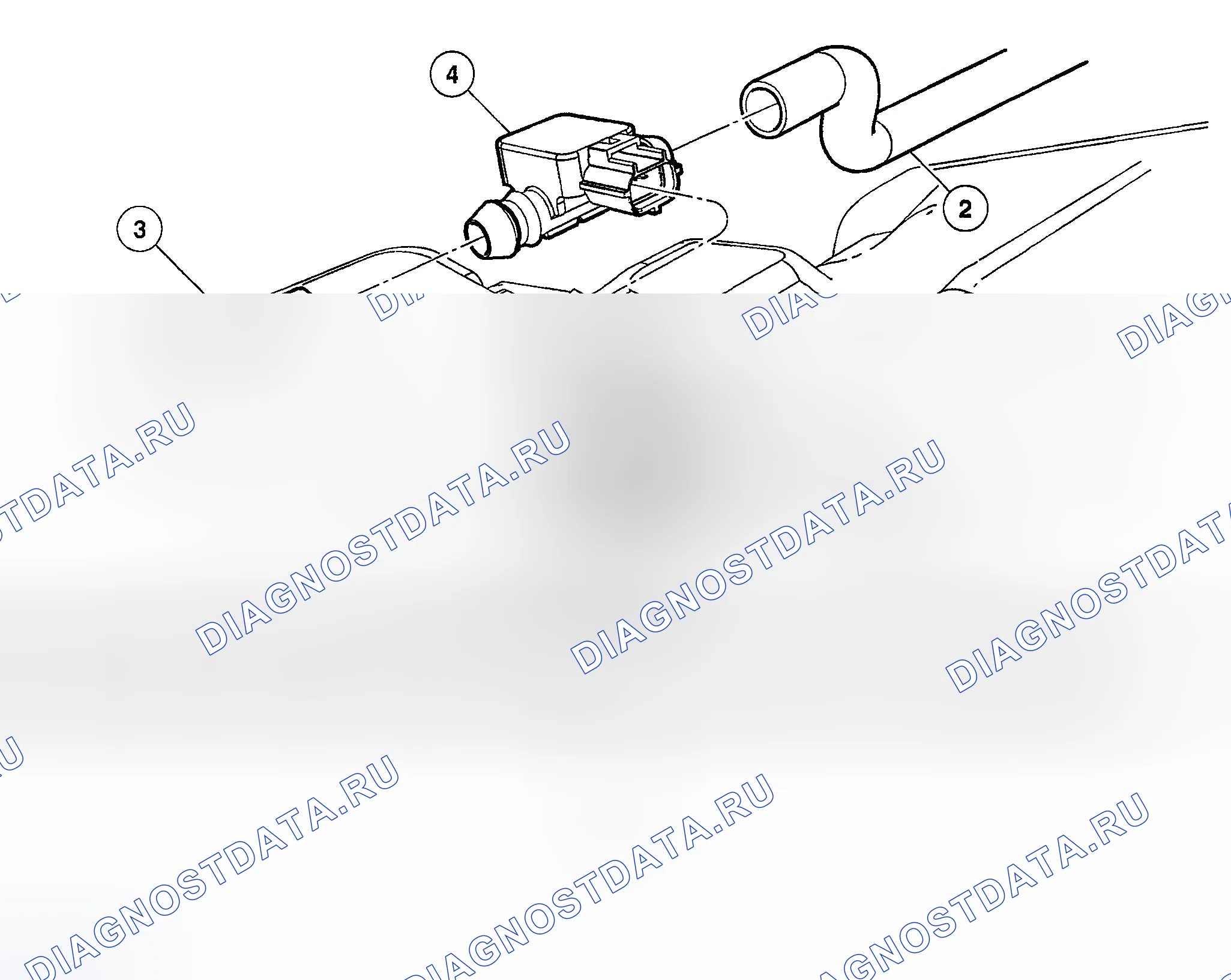 Рис. 69: ДАТЧИК ДАВЛЕНИЯ ТОПЛИВНОГО БАКА. Hyundai Nexo I