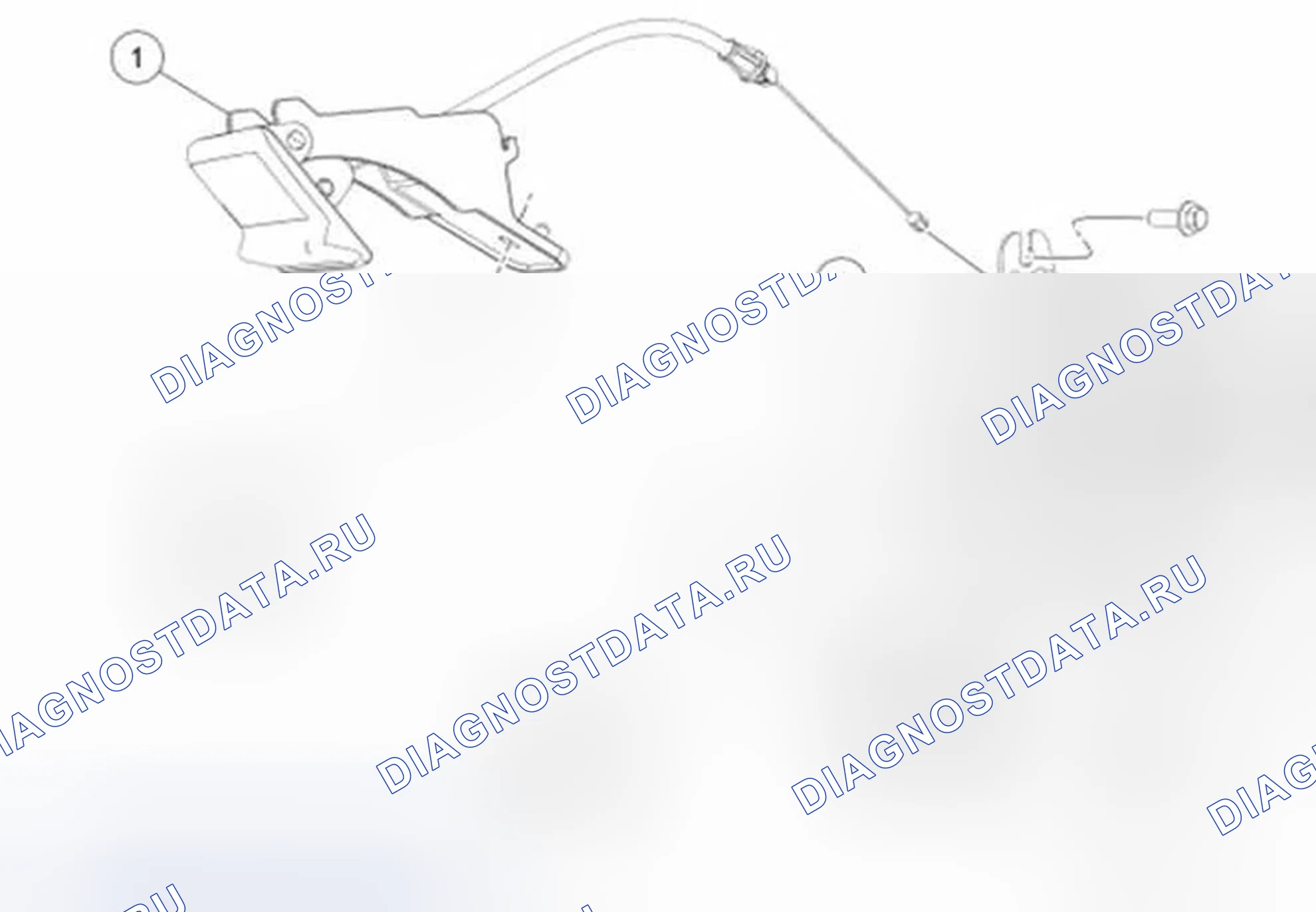 Рис. 9: Управление стояночным тормозом. Ford Expedition III