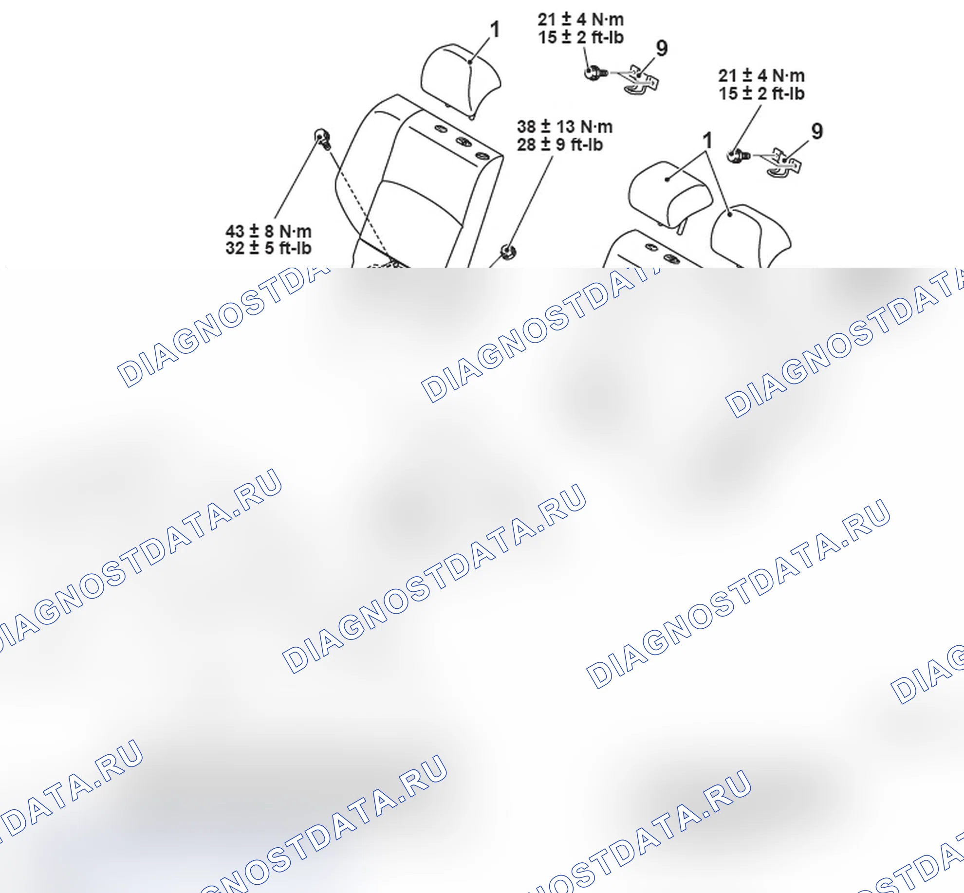 Рис. 139: LANCER: SPRIT сиденье. Mitsubishi Lancer Ralliart X рестайлинг