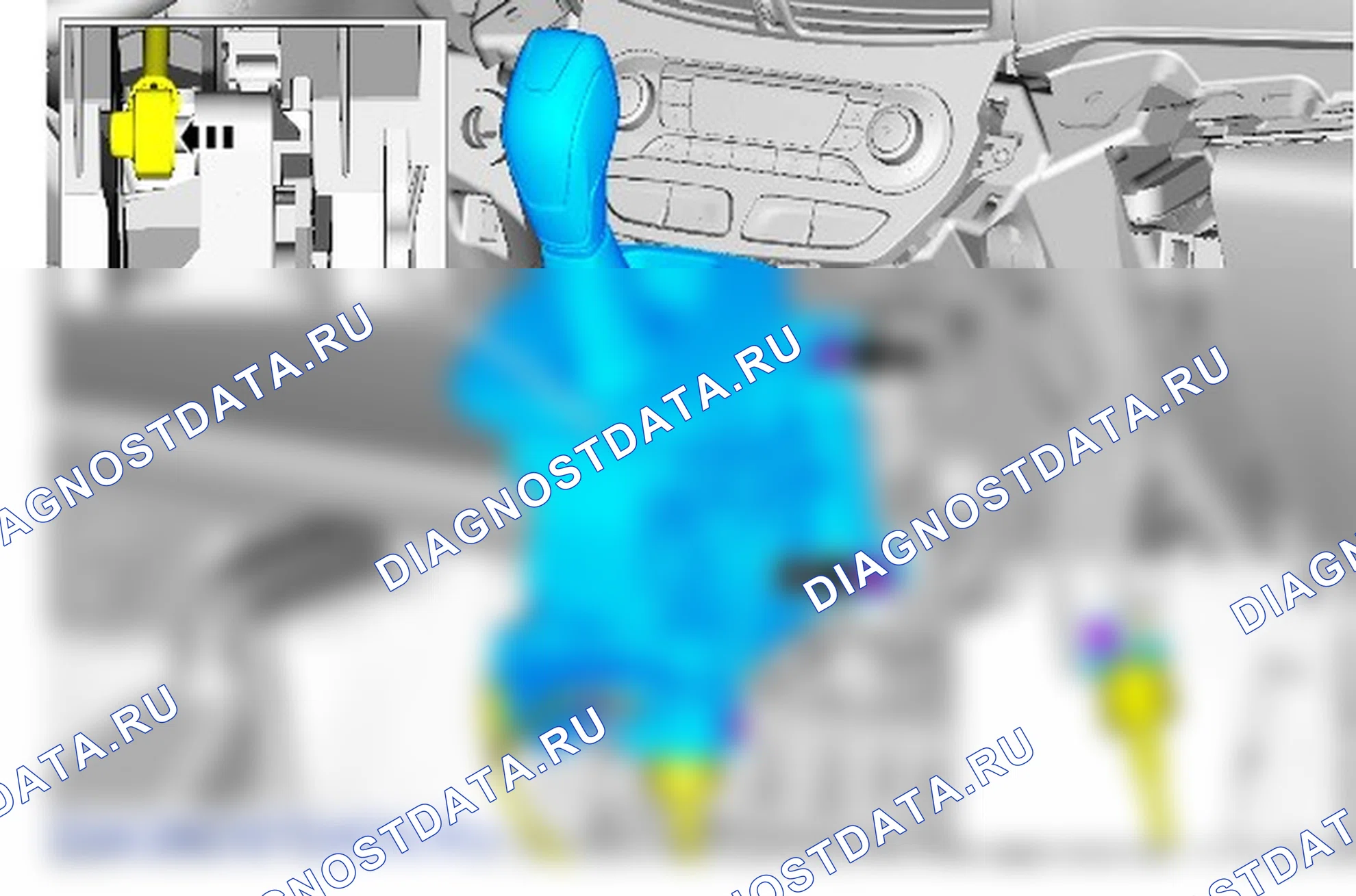 Как снять и установить узел селектора в сборе. Ford Grand C-MAX II рестайлинг