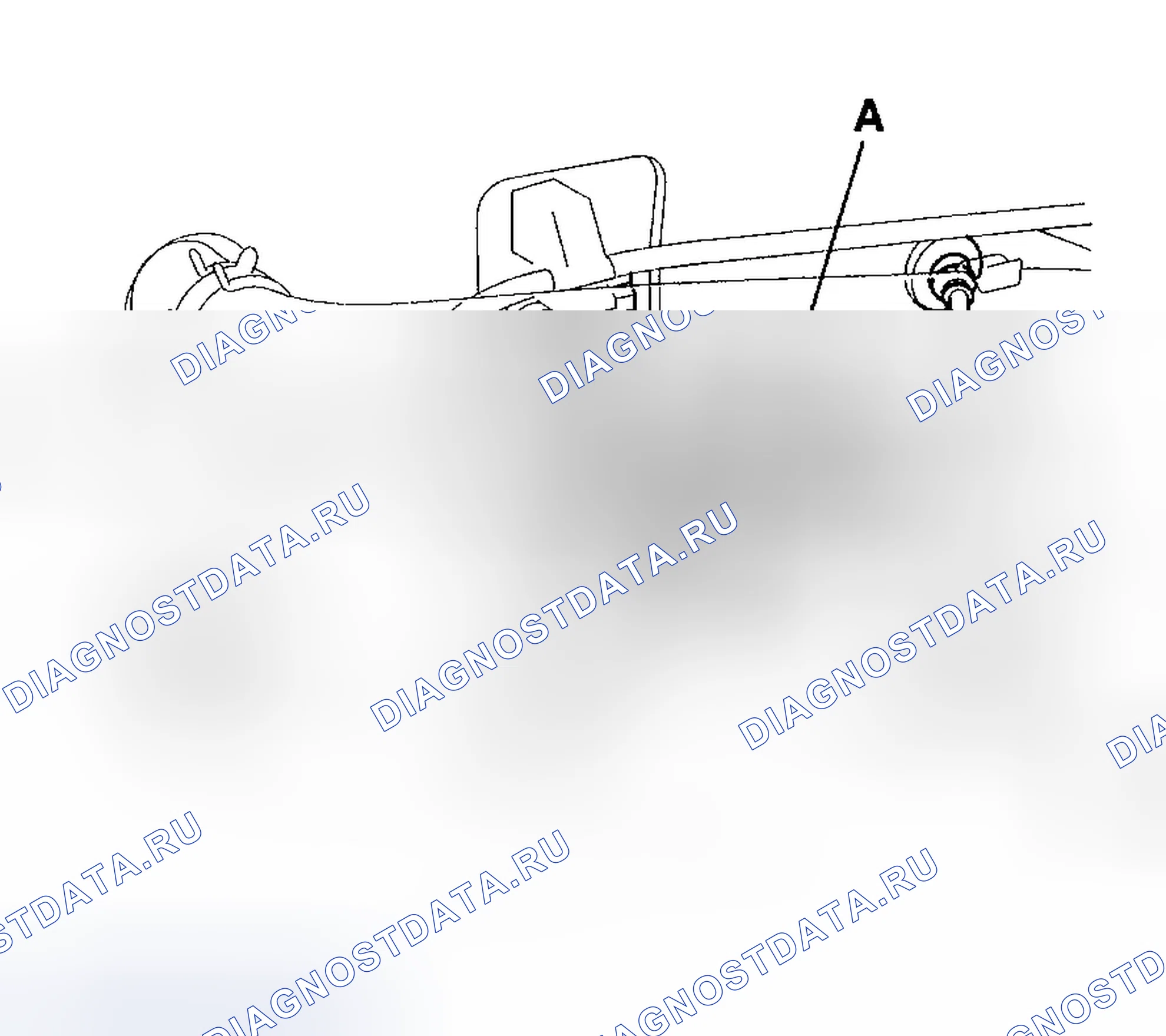 Рис. 78: Регулировка кабеля клапана нагревателя. Honda Ridgeline I