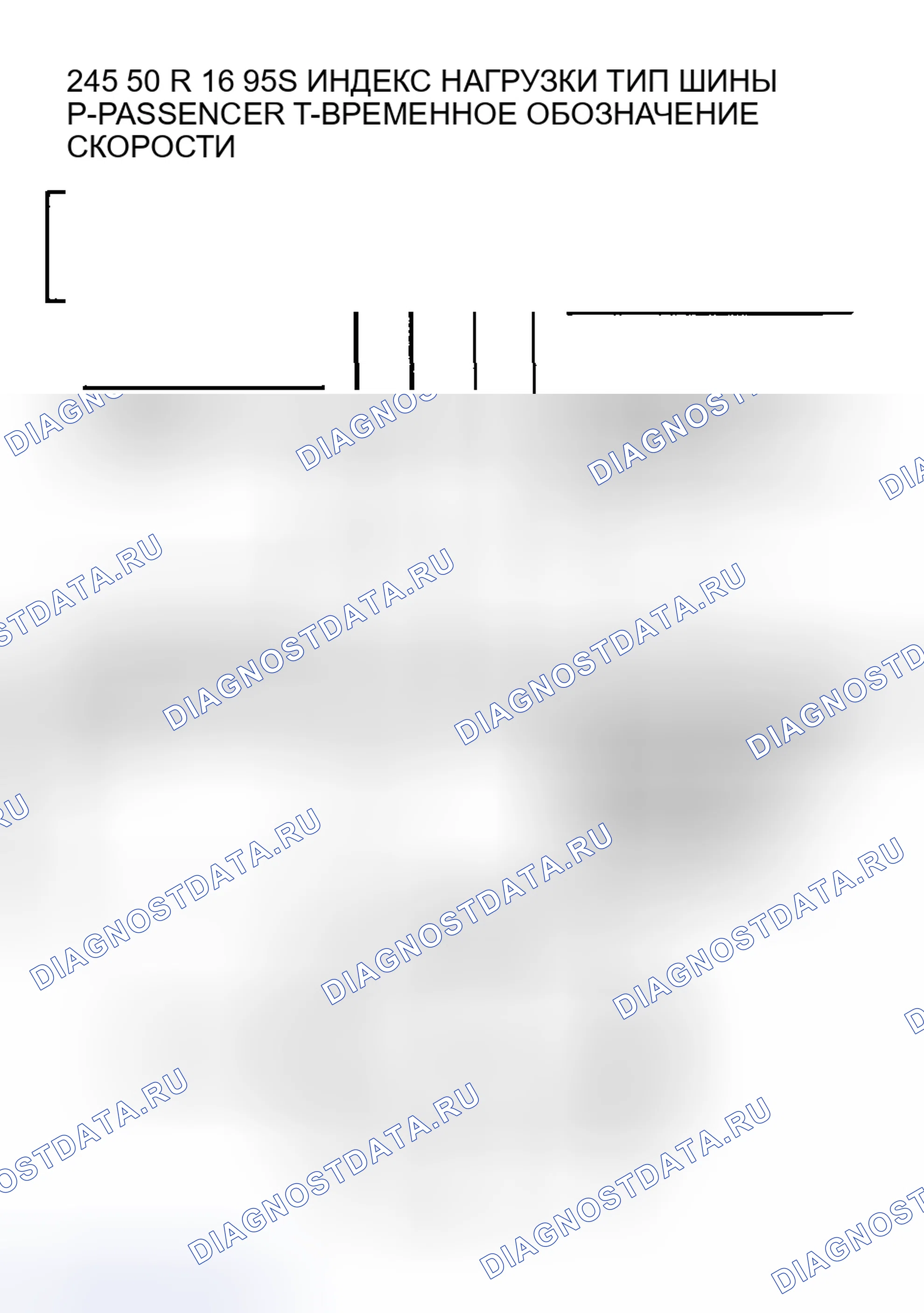Рис. 5: Описание шин P-Metric. GMC Cab & Chassis Sierra 3500 GMT800 early