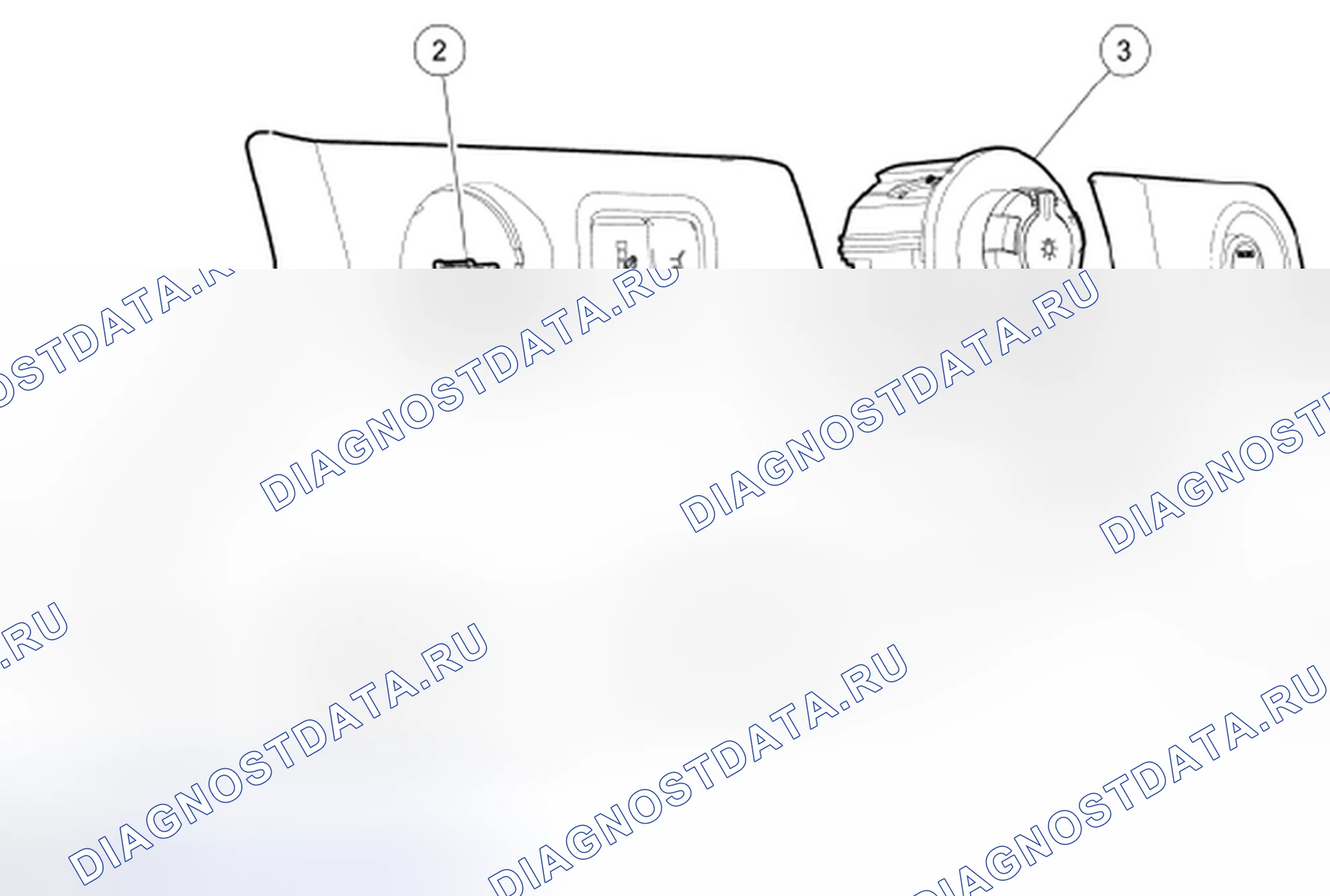 Рис. 136: Выключатель фары. Hyundai Kona I рестайлинг