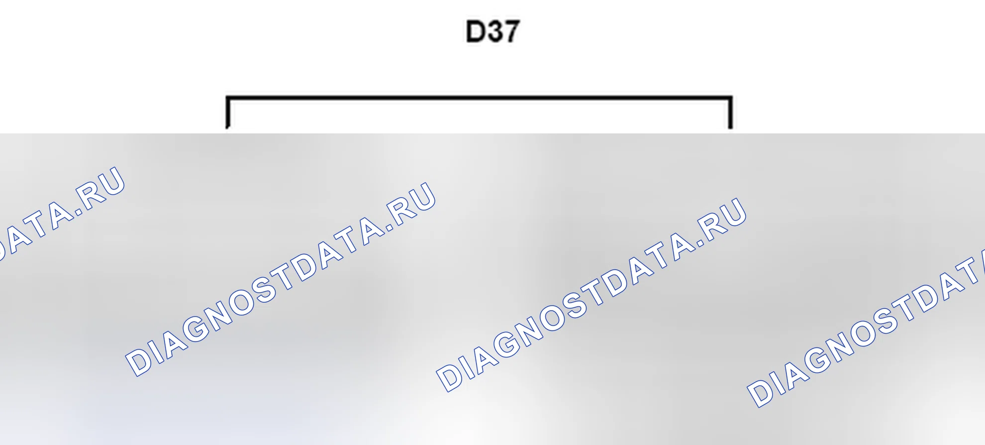 Рис. 686: Вид с торца соединительного разъема (D37). Toyota Yaris III