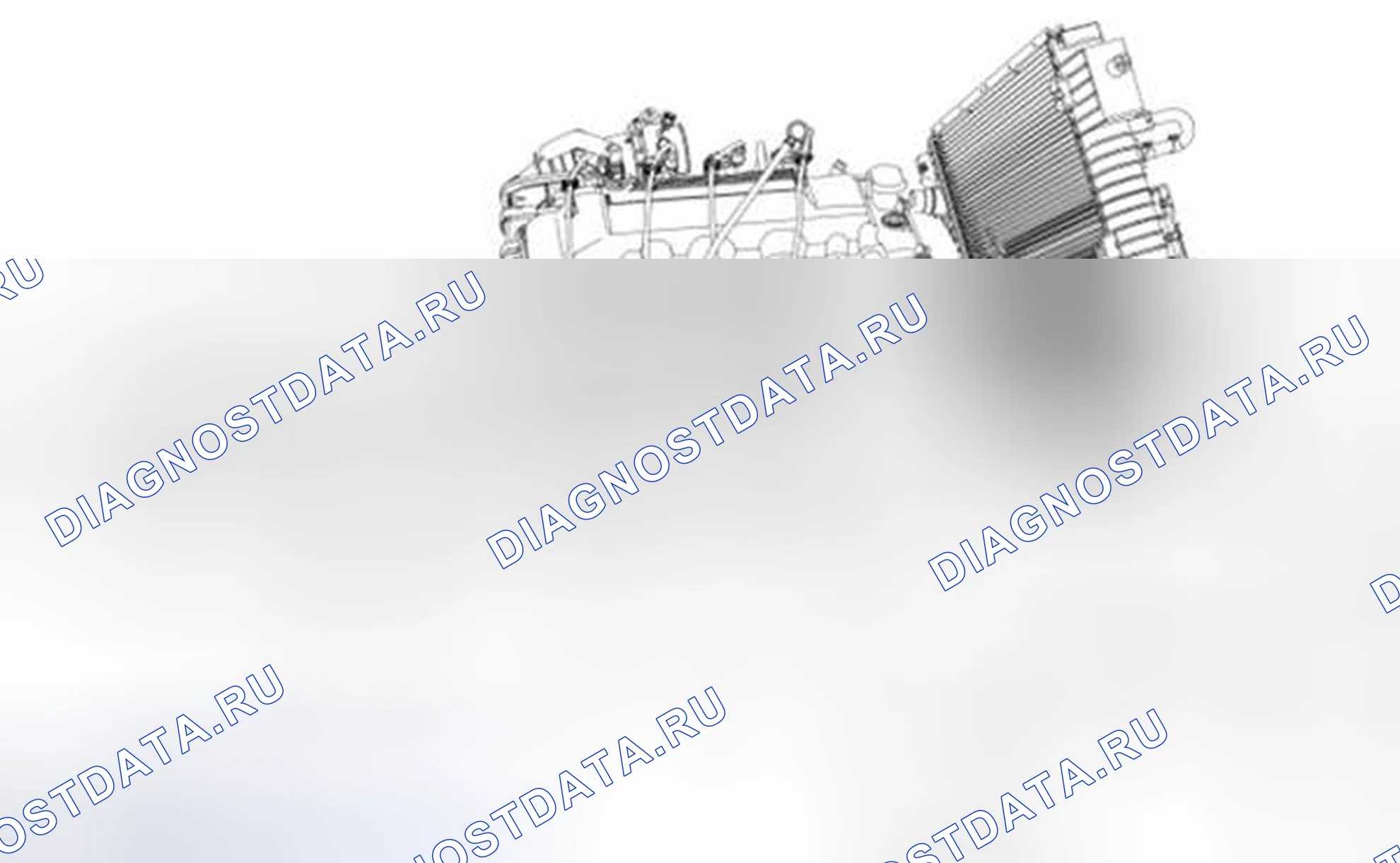 Рис. 95: Трубки охладителя трансмиссионной жидкости-torqshift ® 6, 6.2L. Ford Pickup F250 Super Duty II