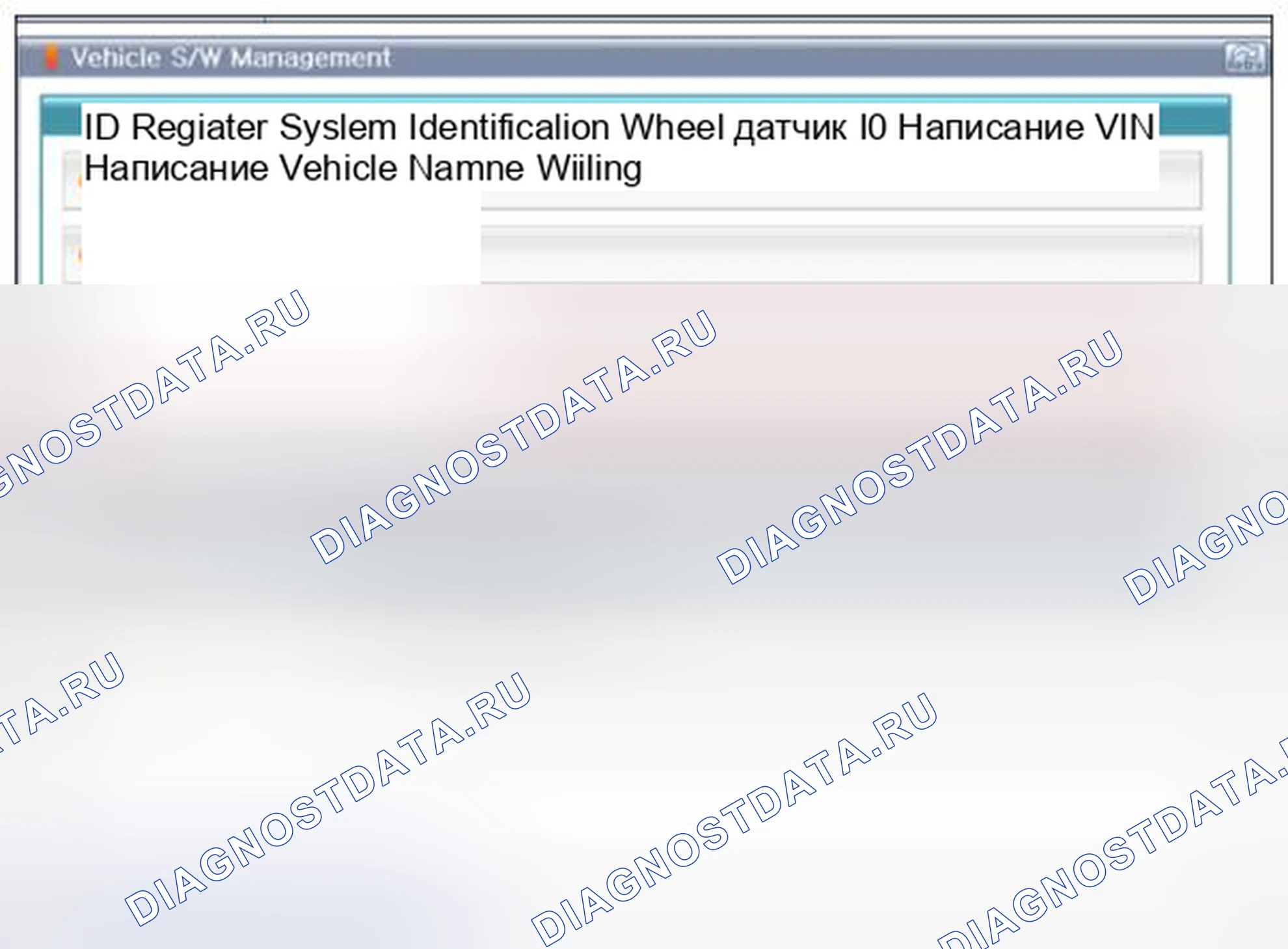 Рис. 38: [Инициализация ввода имени транспортного средства]. BMW 6 серия F06/F13/F12