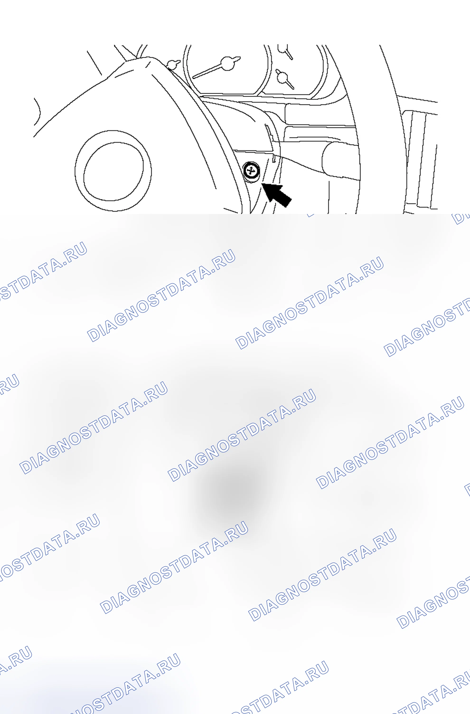 Рис. 339: < < A > > СНЯТИЕ ВЕРХНЕЙ КРЫШКИ РУЛЕВОЙ КОЛОНКИ / НИЖНЕЙ ОБЛОЖКИ. Mitsubishi Endeavor I
