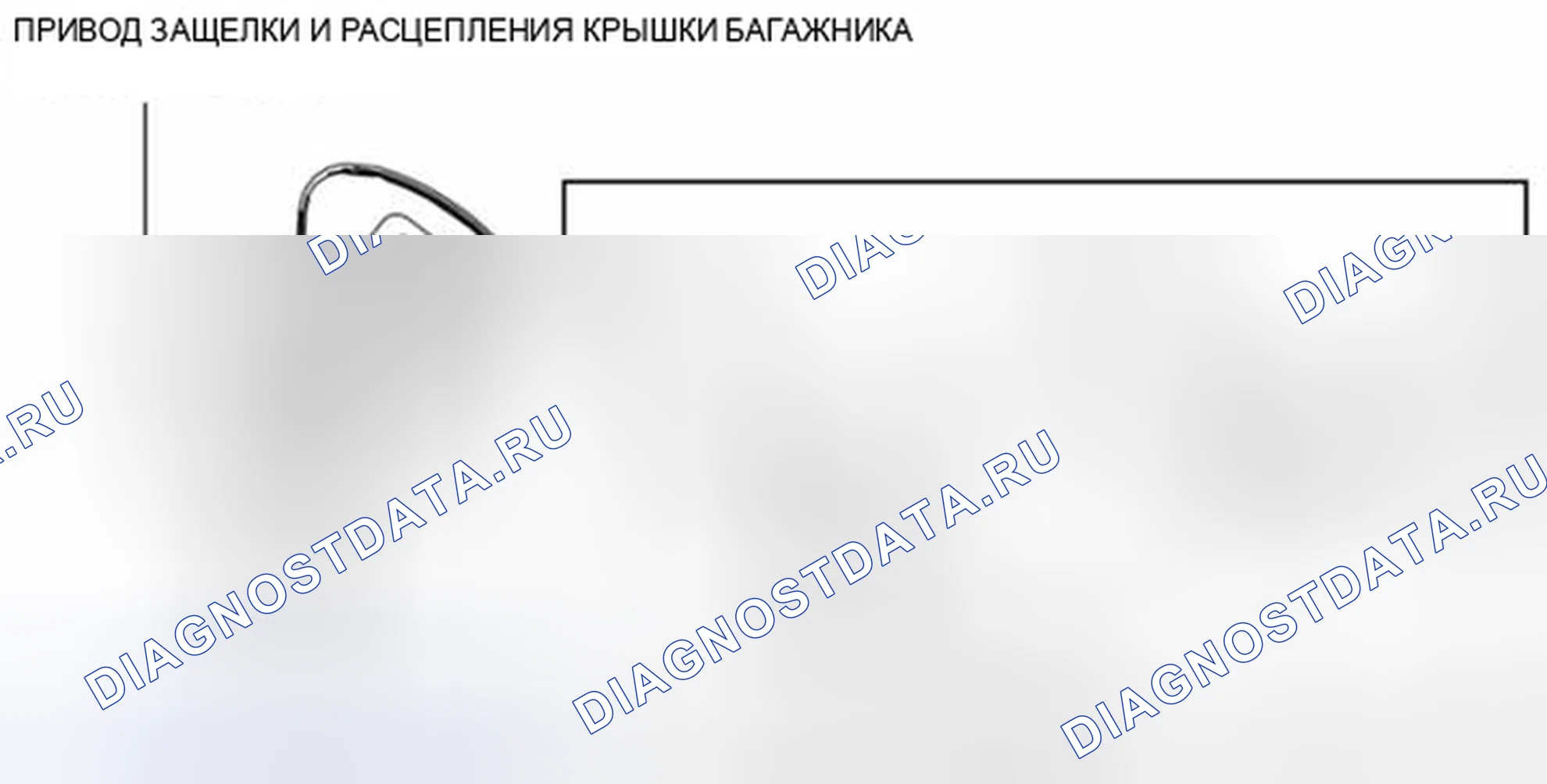 Рис. 111: ПРОВЕРКА ПРИВОДА РАЗБЛОКИРОВКИ КРЫШКИ БАГАЖНИКА. Mazda 3 BL рестайлинг