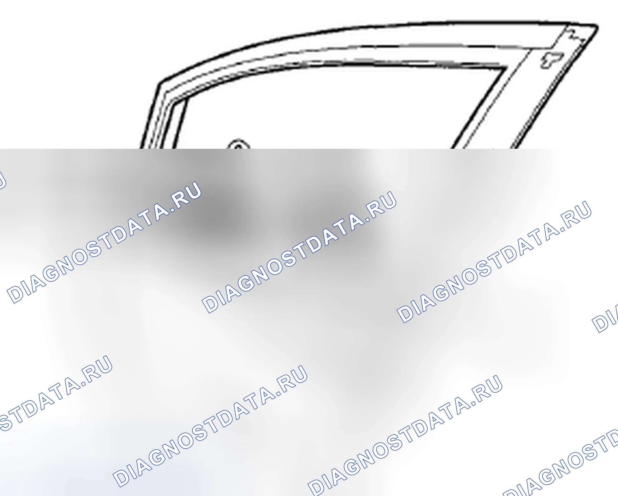 Рис. 48: Замена внешней погодной полосы стекла передней двери. Honda Fit GE