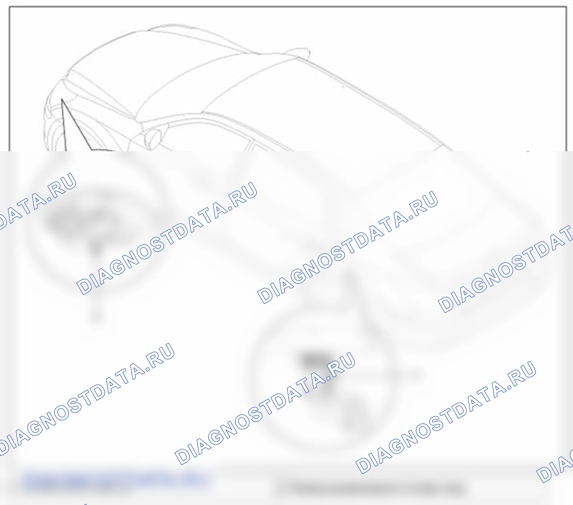 Рис. 32: Расположение компонентов. Hyundai Equus II