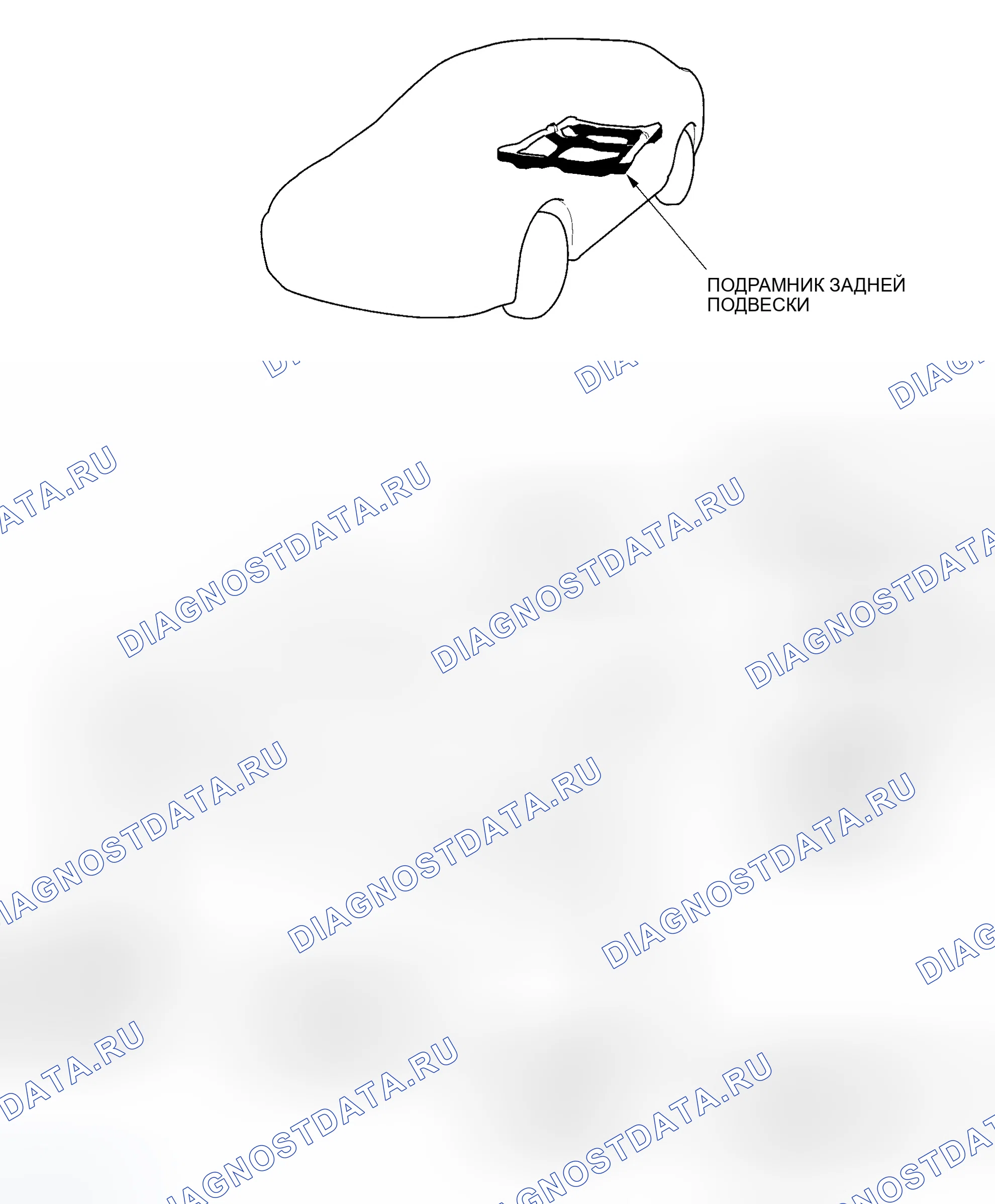 Рис. 2: Крутящий момент заднего подрамника. Honda Accord VII