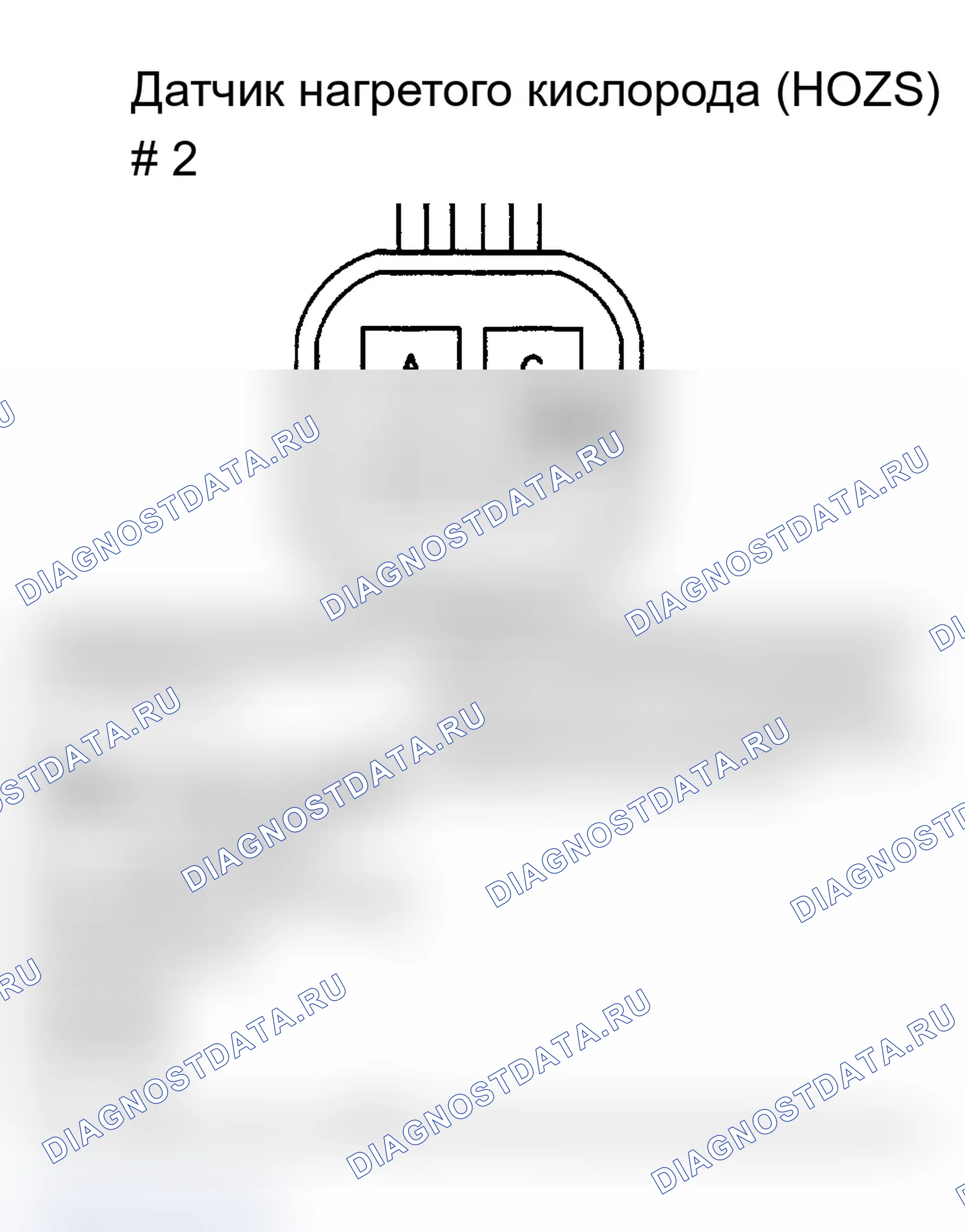 Рис. 65: ДАТЧИК НАГРЕТОГО КИСЛОРОДА (подогреваемый кислородный датчик) № 2. Pontiac Trans Sport II