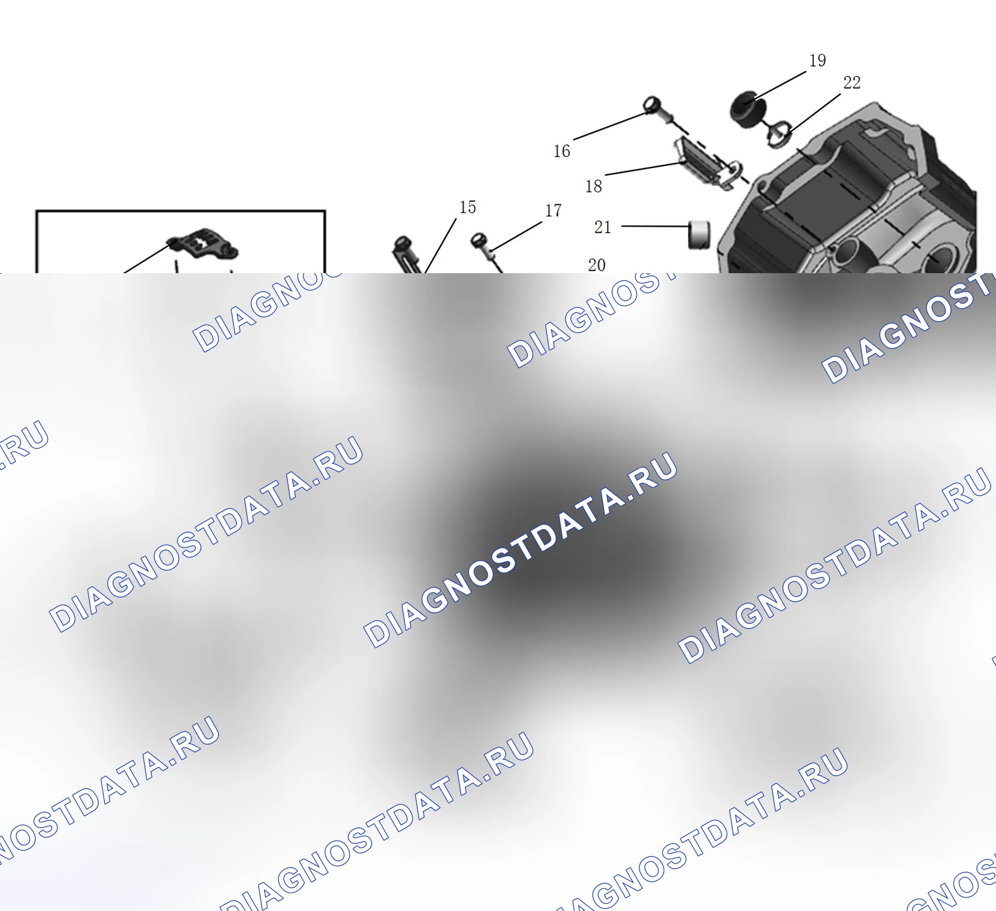 Схема расположения узла трансмиссии — Great Wall Wingle-7. Great-Wall Wingle 7 I