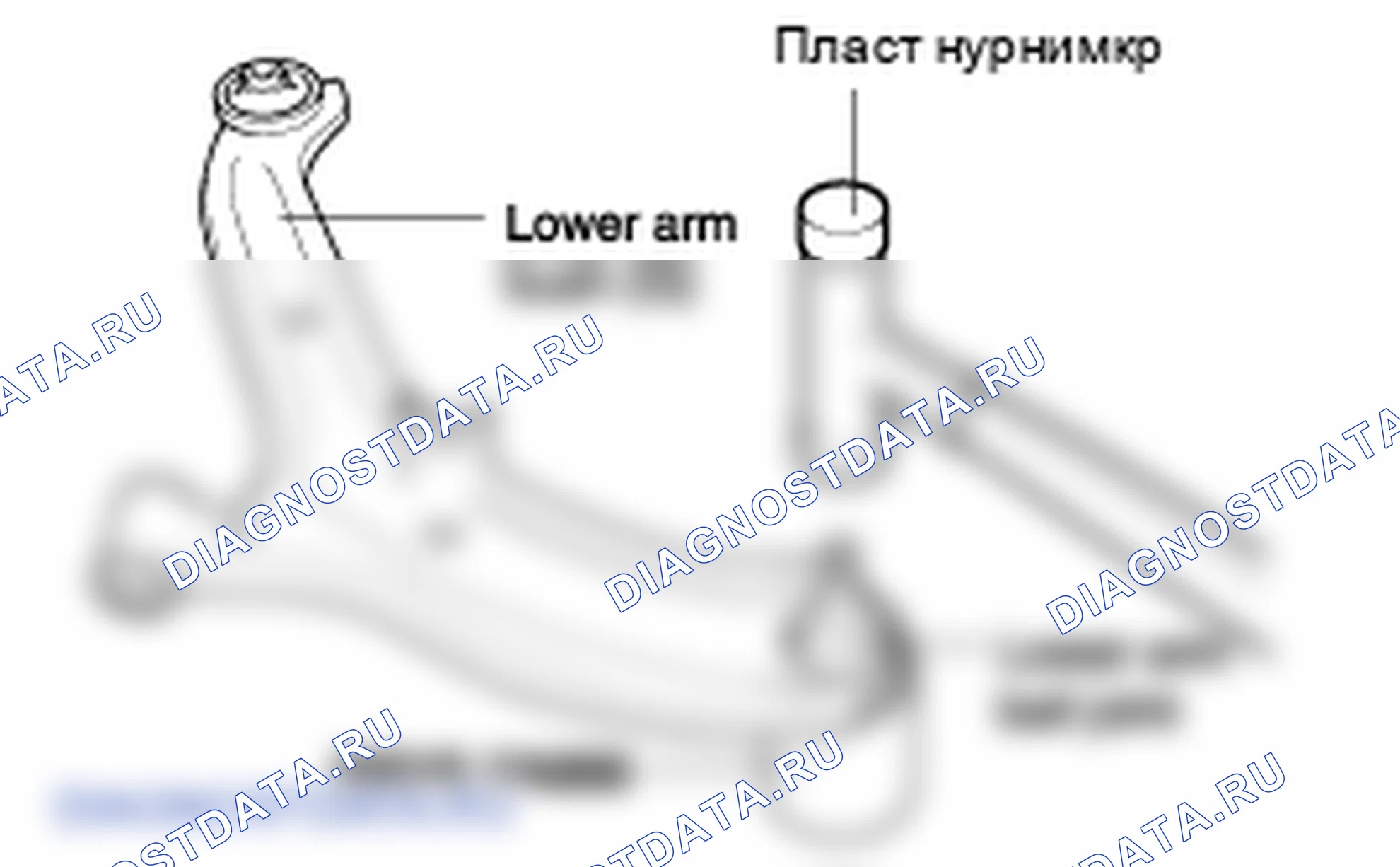 Разборка переднего нижнего рычага. Hyundai Accent LC