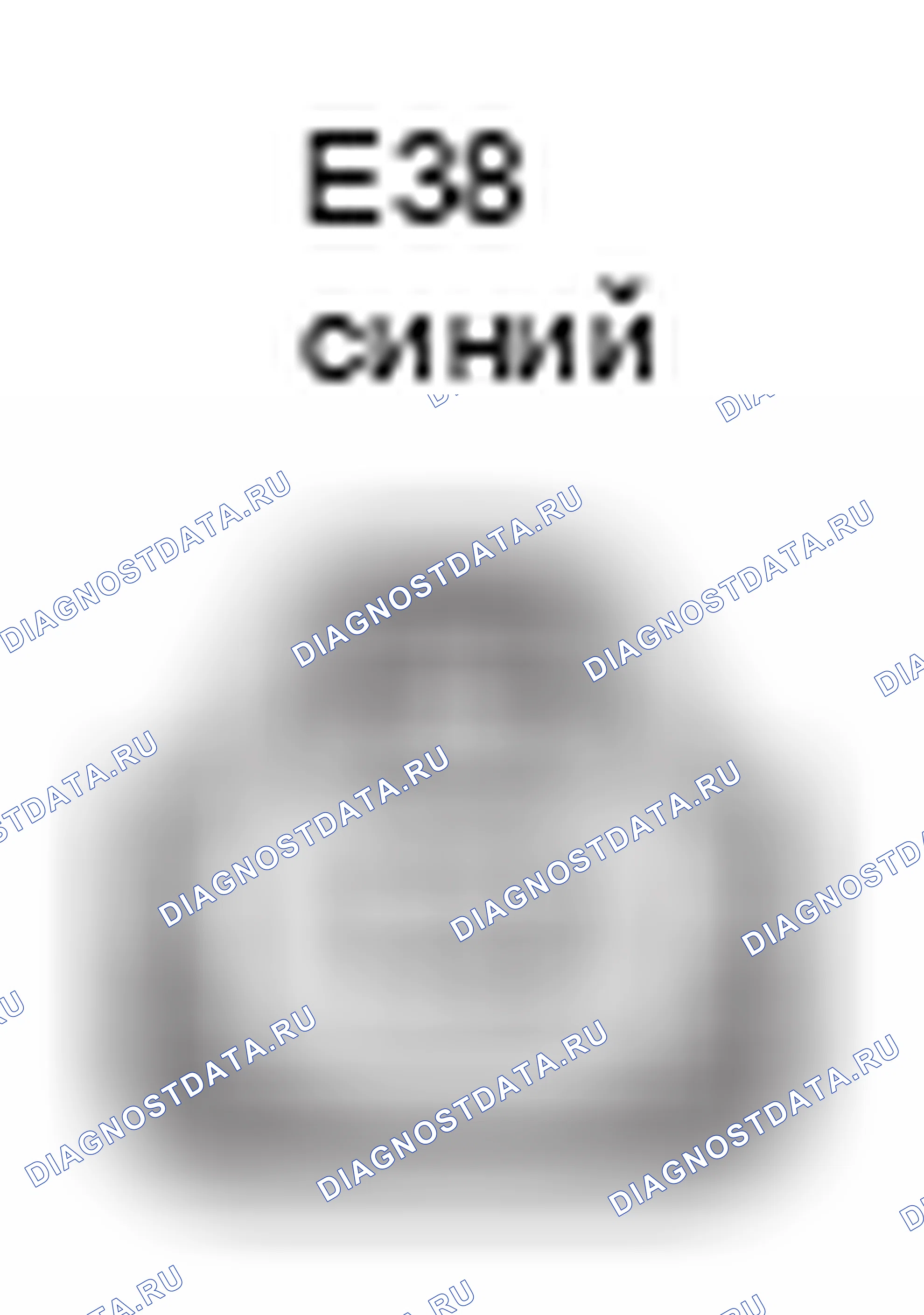 Рис. 299: Вид с торца соединителя топливного инжектора (No2) (E38). Lexus GS III
