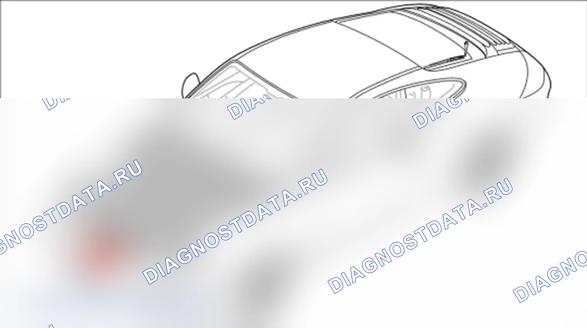 Рис. 326: Снятие верхней части замка передней крышки. Porsche 911 GT3 997