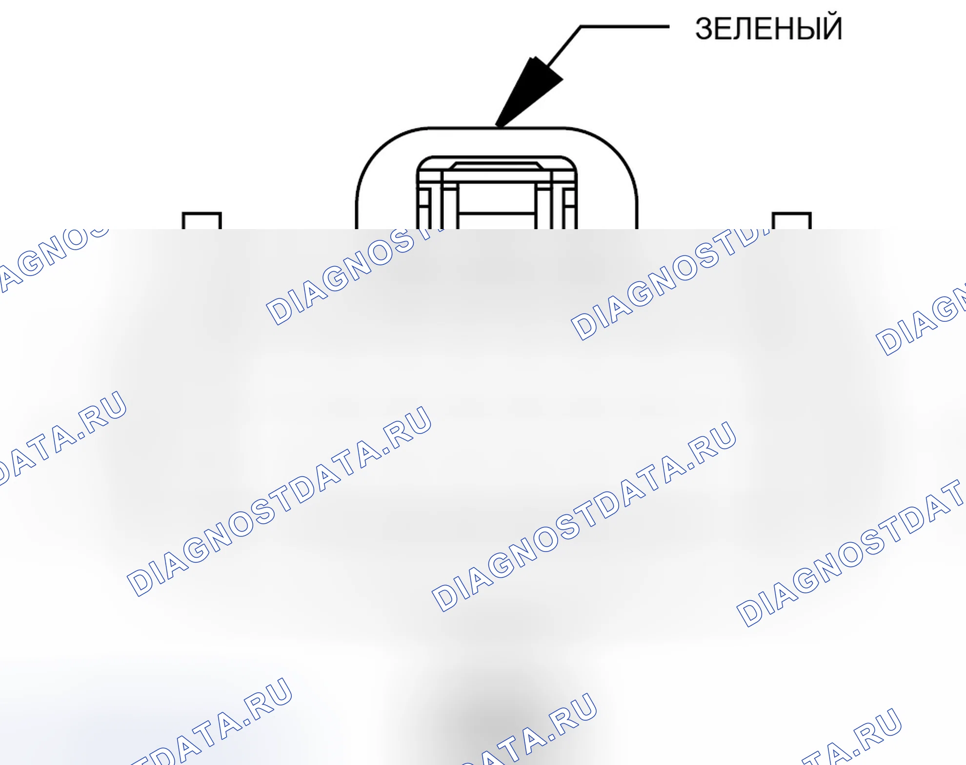 Рис. 116: Вид с торца встроенного разъема (RHD) (C301). Dodge Caliber I