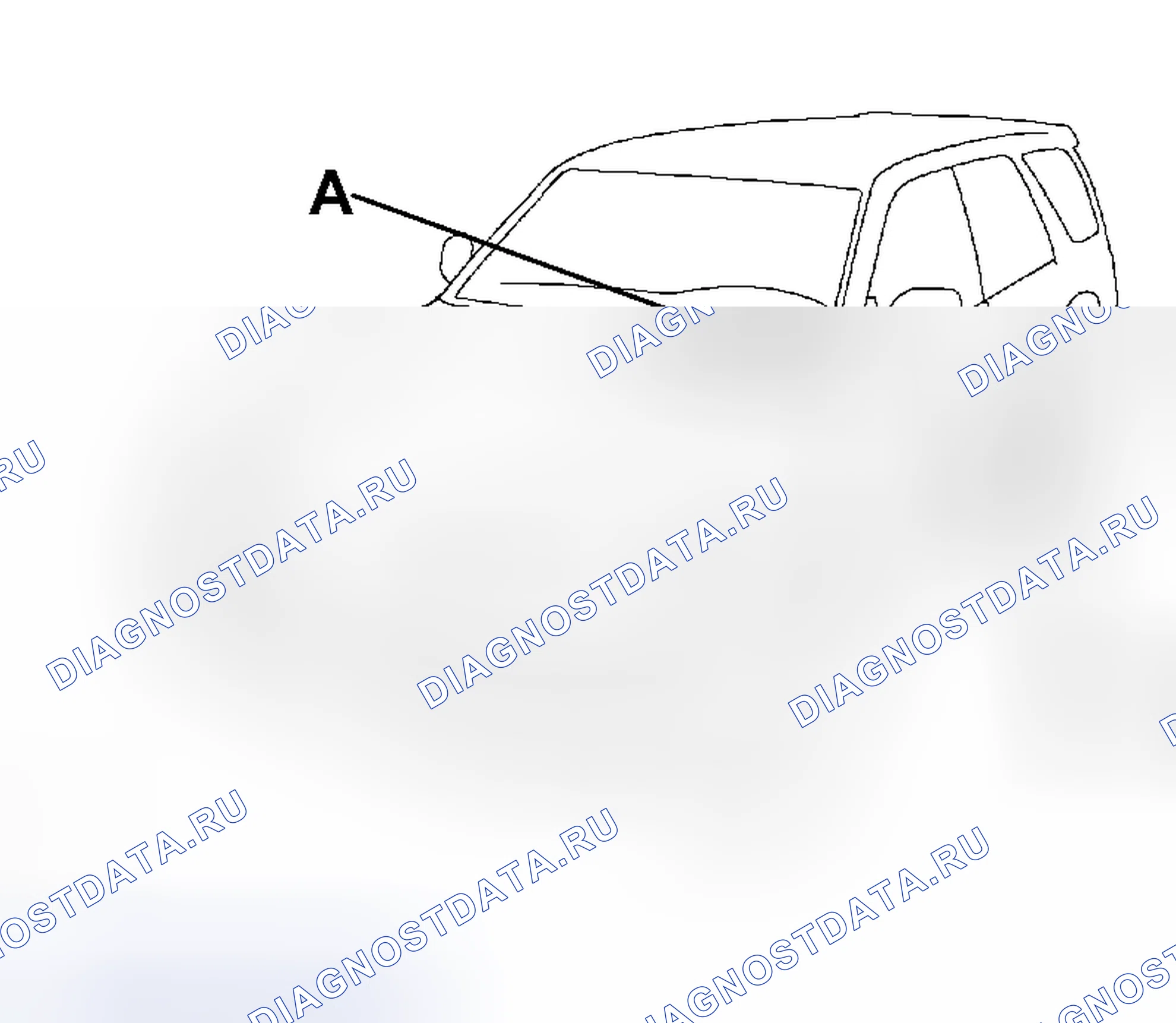 Рис. 3: ИДЕНТИФИКАЦИЯ ТРАНСПОРТНОГО СРЕДСТВА И СЕРИЙНЫЕ НОМЕРА. Toyota 4Runner IV