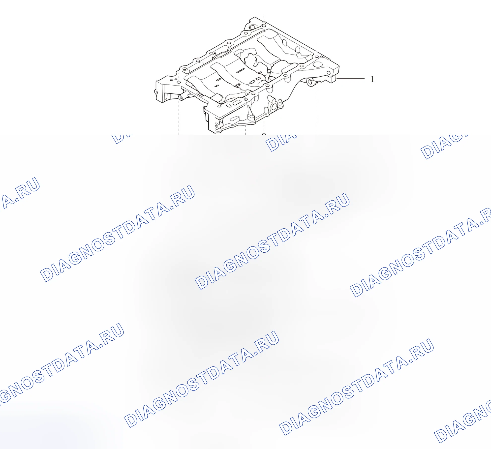 Схема расположения картера — Haval F7. Haval F7 I