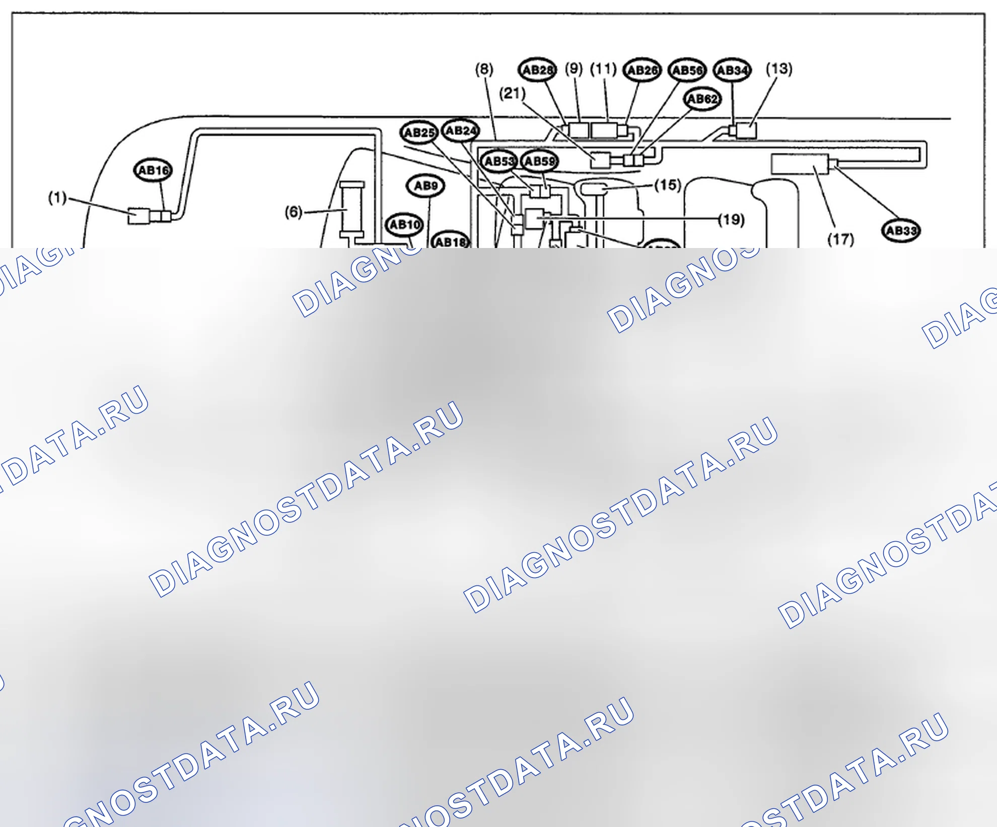 Рис. 156: РАСПОЛОЖЕНИЕ. Subaru Impreza GH