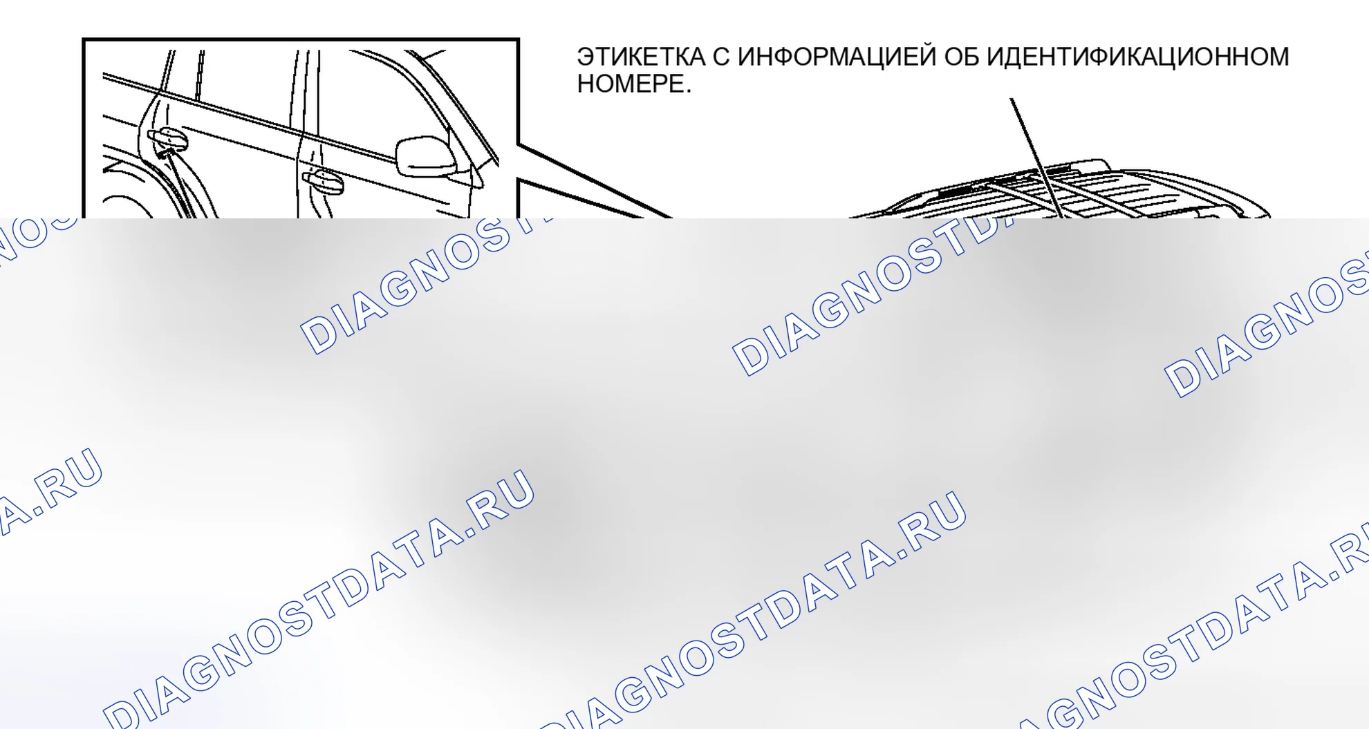 Рис. 2: ИДЕНТИФИКАЦИОННЫЕ И СЕРИЙНЫЕ НОМЕРА ТРАНСПОРТНЫХ СРЕДСТВ. Haval Xiaolong I