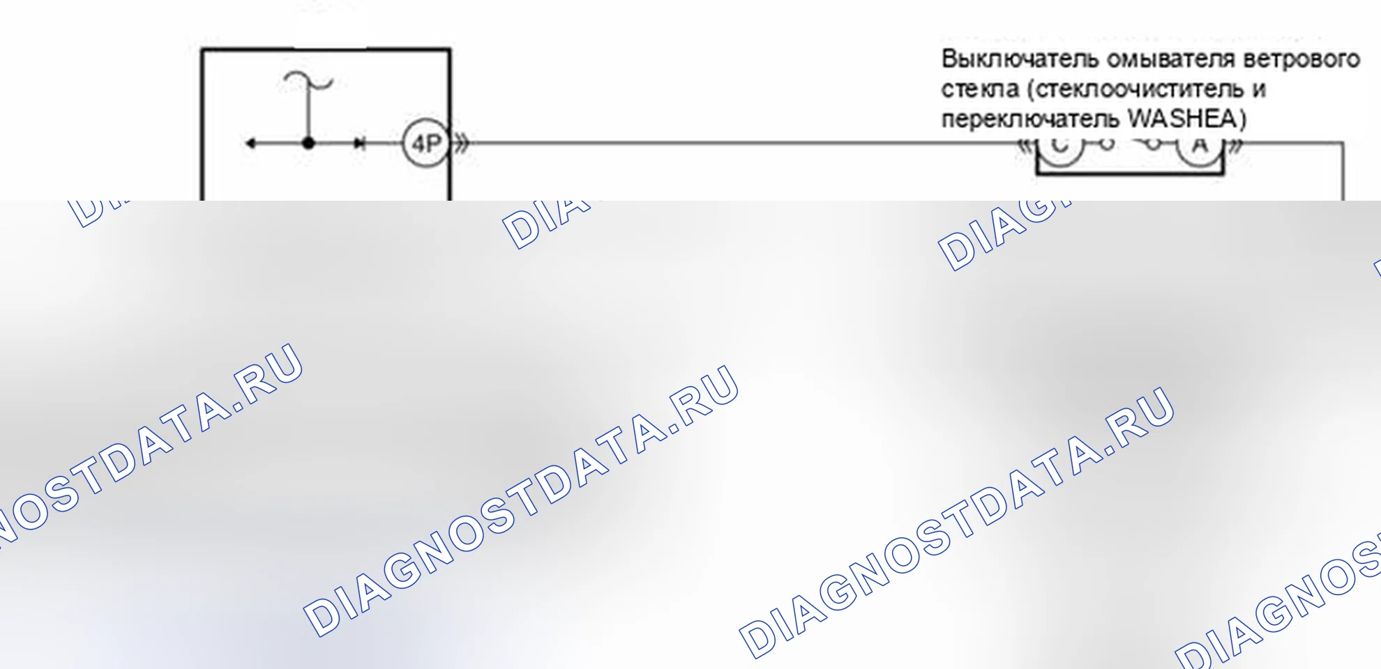 Рис. 68: расшифровка кода ошибки B1051:11 [Неисправность цепи переключателя омывателя ветрового стекла]. Mazda 3 BL рестайлинг
