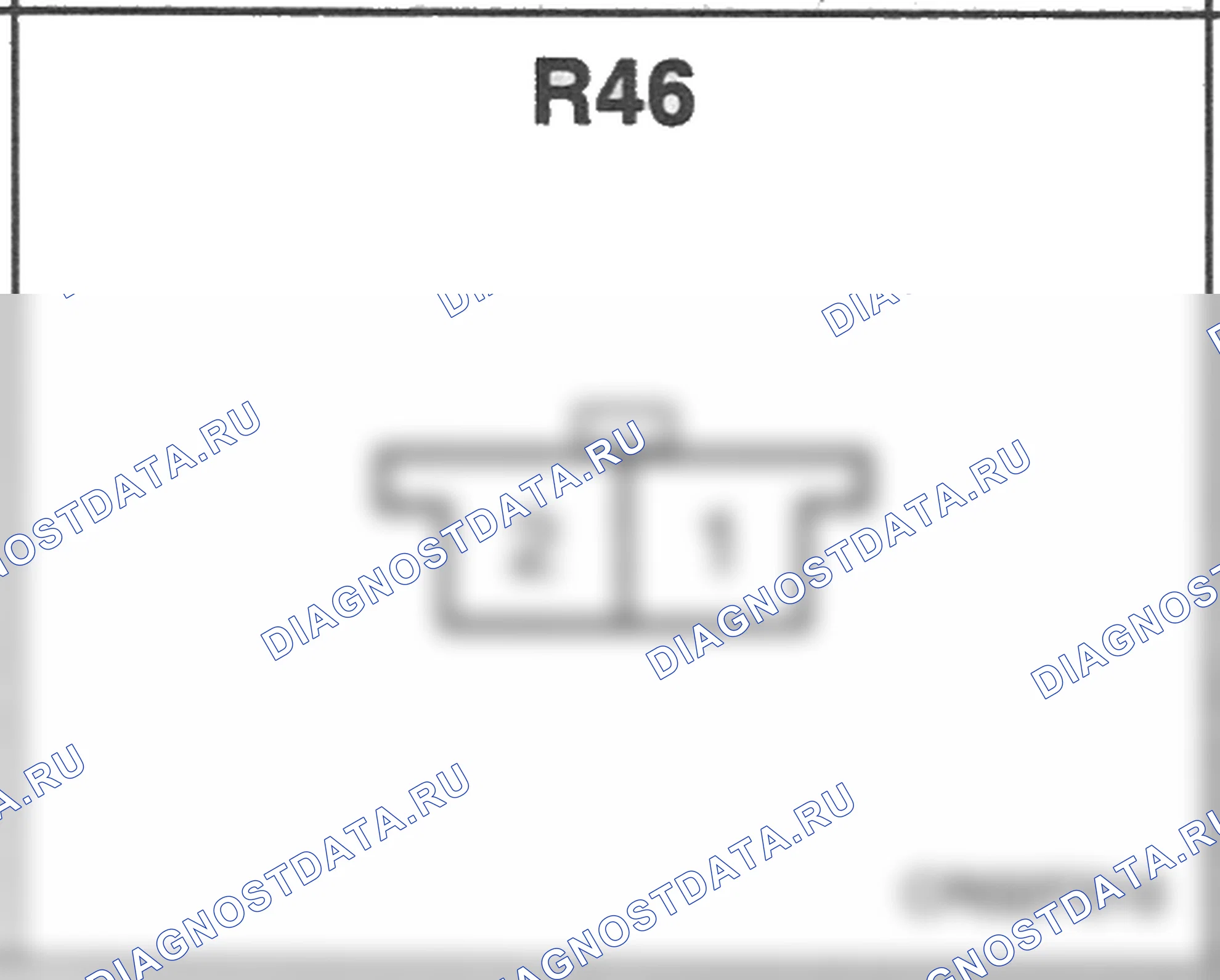 Распиновка разъёма R46 — заднего жгута. Hyundai Atos MX