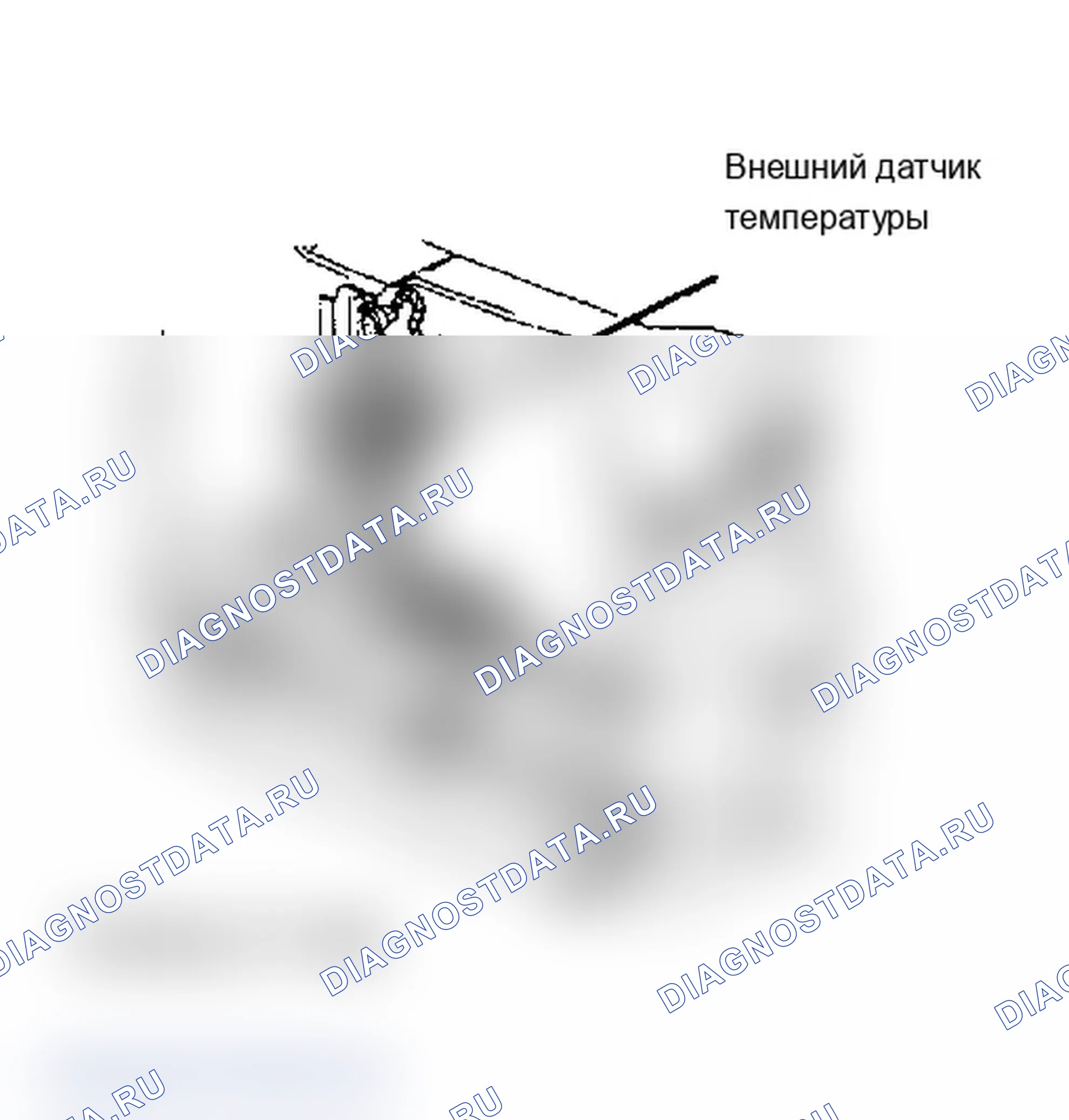 Рис. 108: ТЕСТ 7A - Диагностика внешнего датчика температуры. Dodge Grand Caravan II