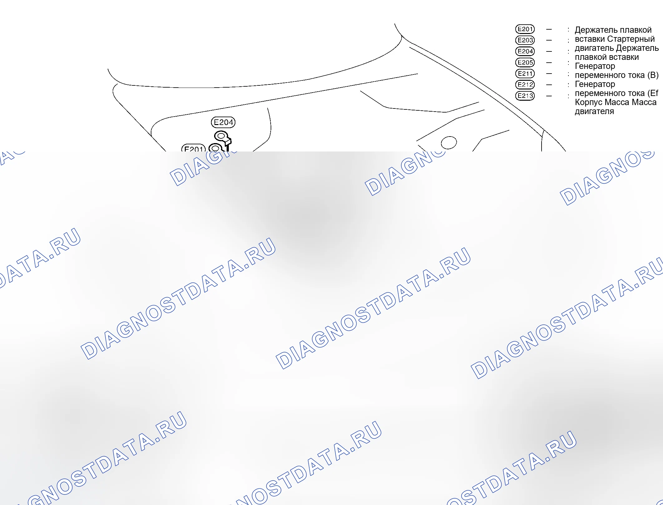 Рис. 149: Кабель аккумуляторной батареи (AWD). Infiniti G35 III