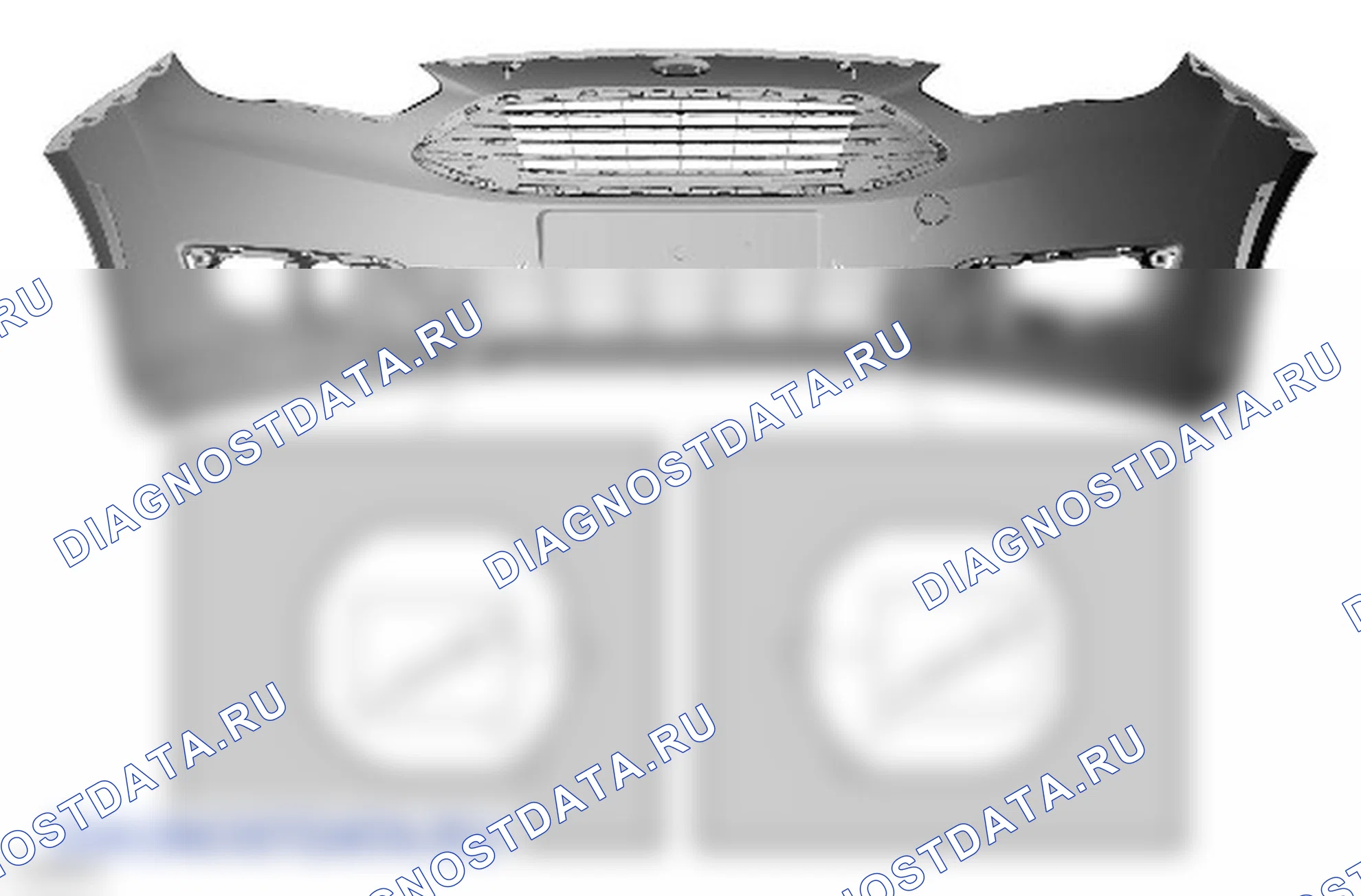 Разборка и сборка кожуха переднего бампера. Ford Grand C-MAX II рестайлинг