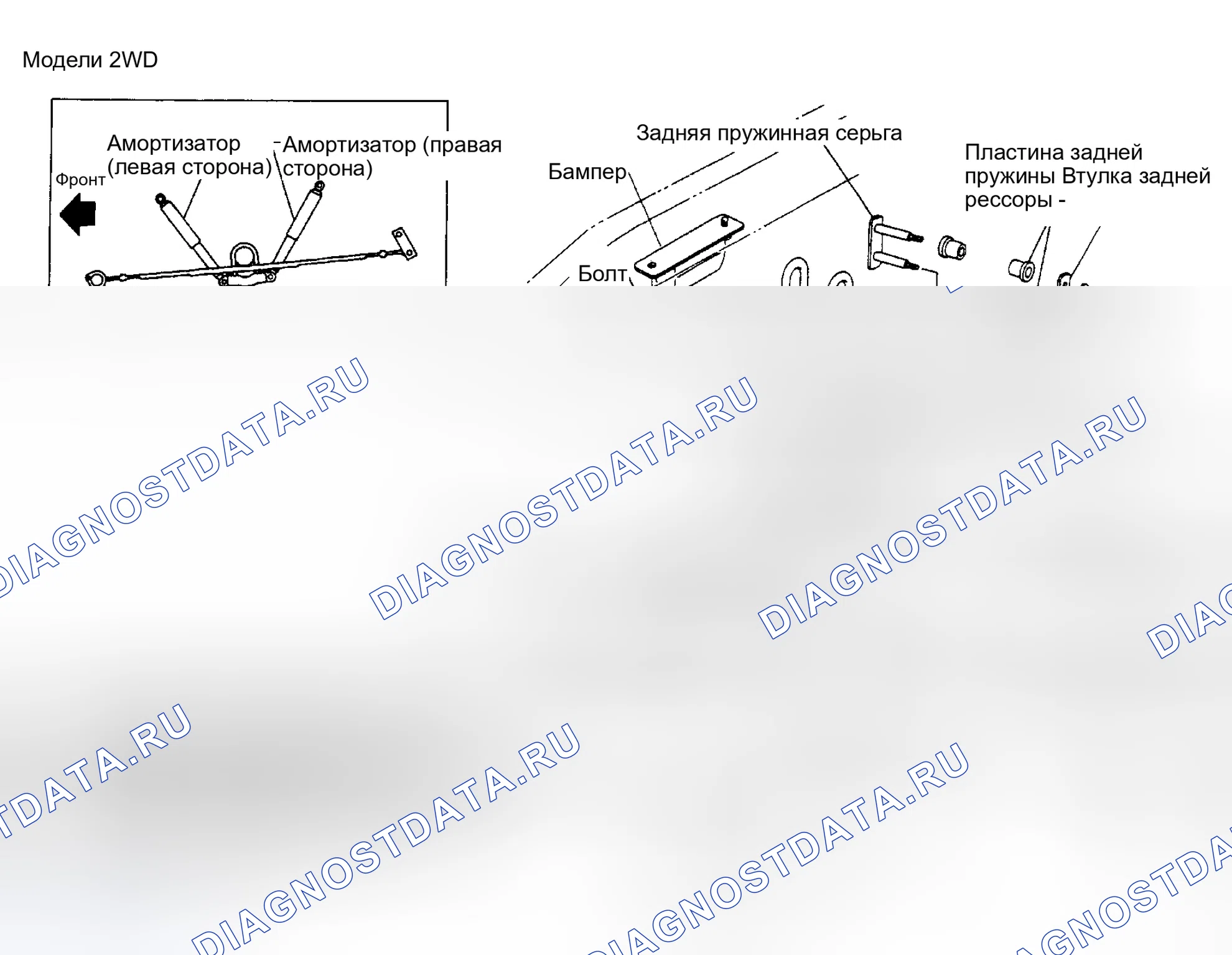 Рис. 1: ОПИСАНИЕ задней подвески. Honda Odyssey (North America) I