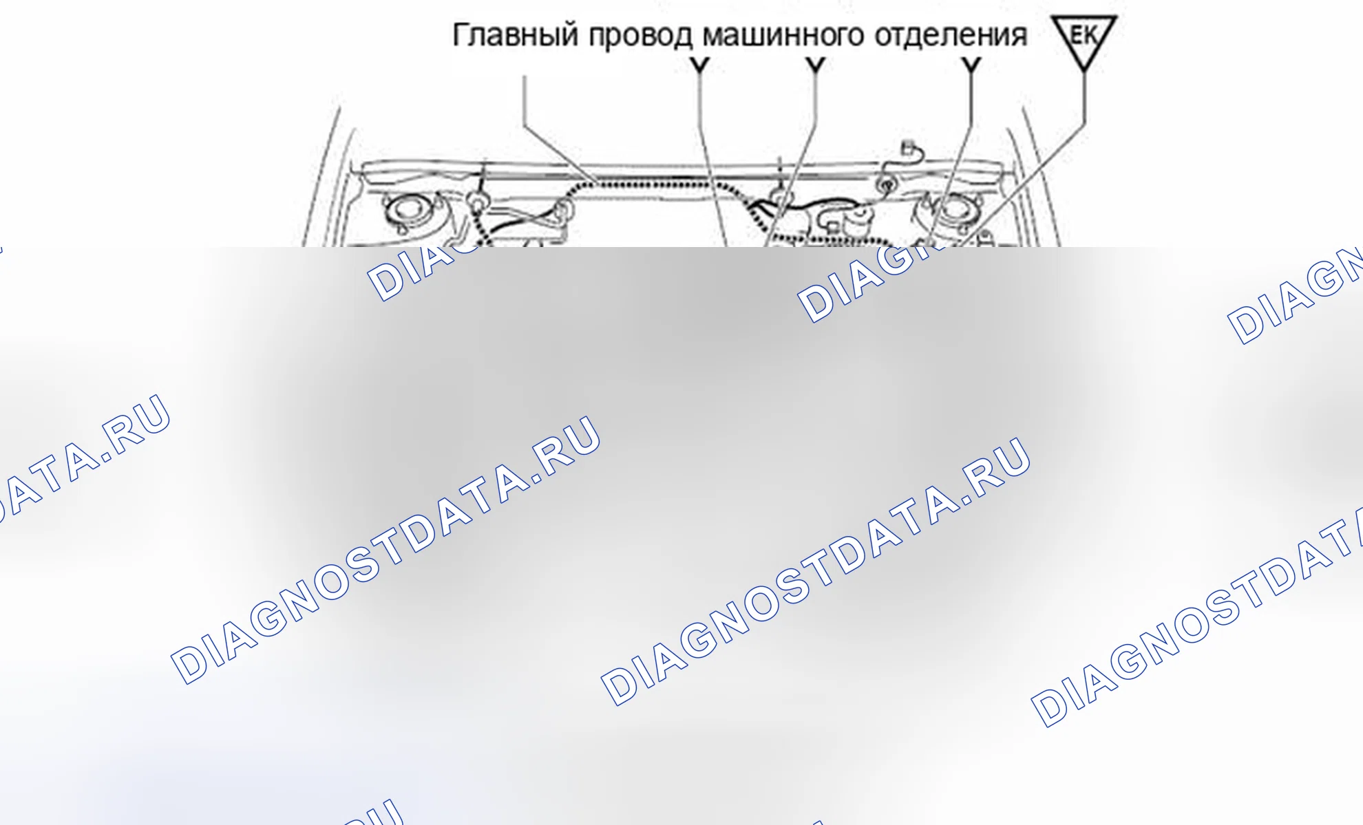 Рис. 389: Вид с торца разъема ECU управления лунной крышей (M 5). Toyota 4Runner IV рестайлинг