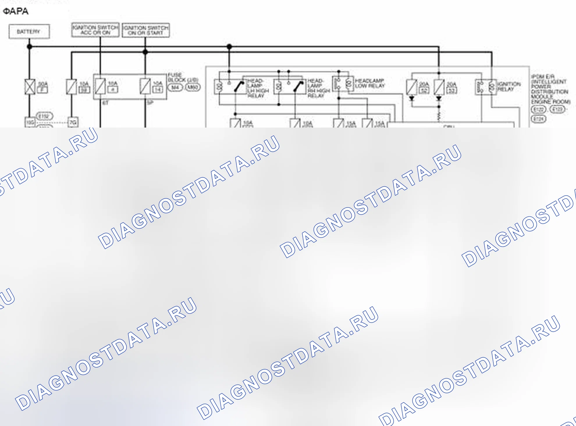 Рис. 54: электросхема. Honda Today I