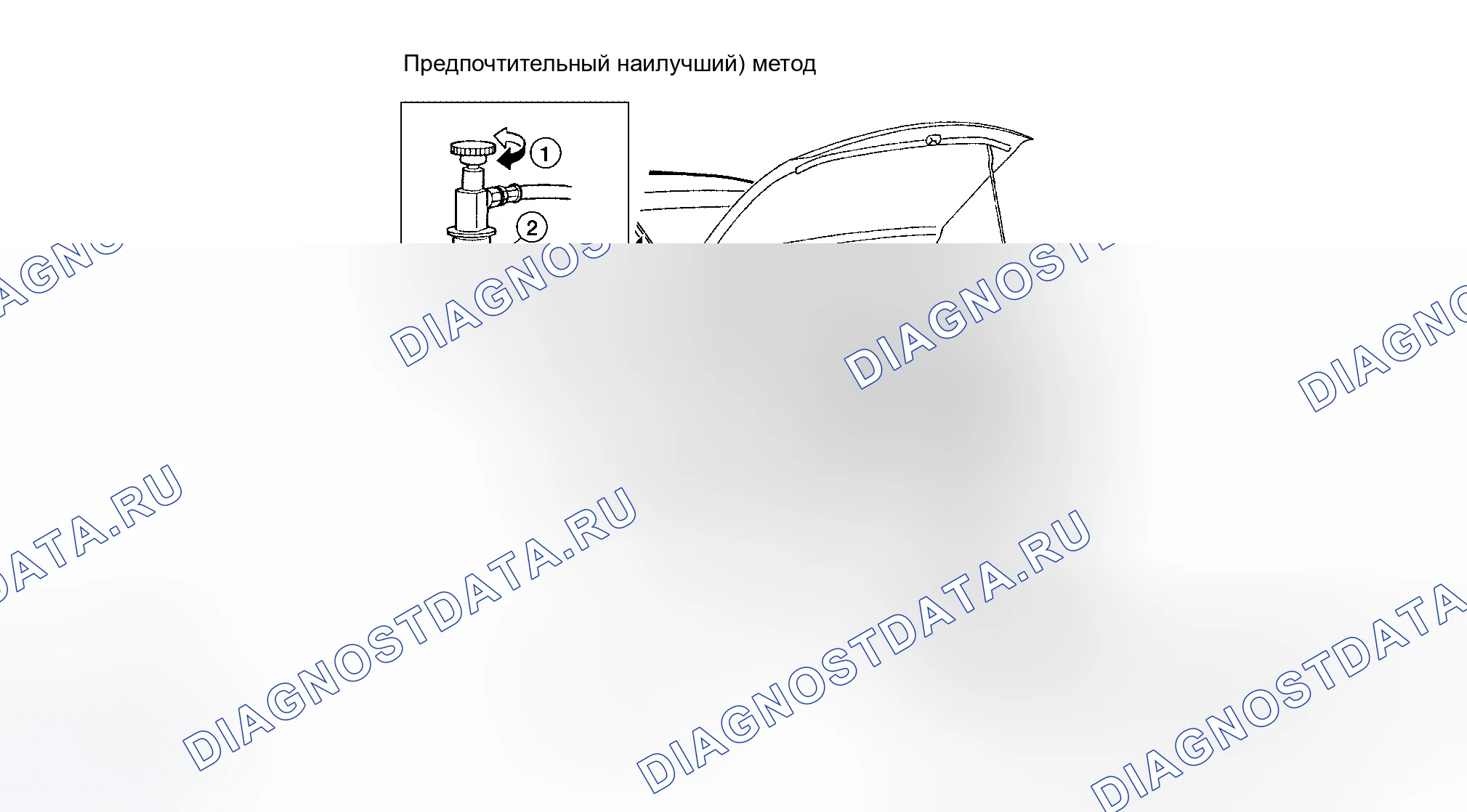 Рис. 167: Выпуск хладагента. Infiniti QX56 I