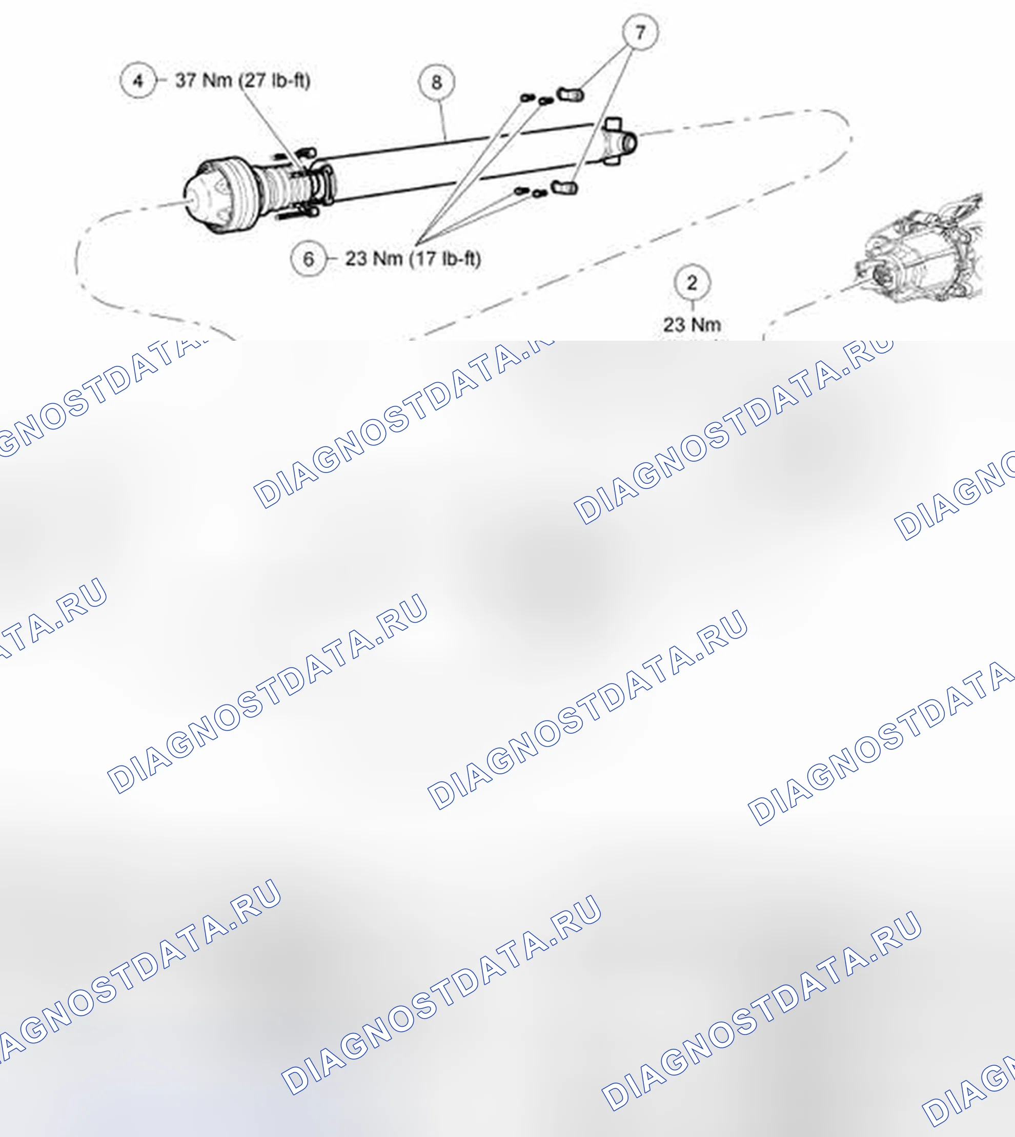 Рис. 12: Карданный вал. Hyundai Matrix I рестайлинг